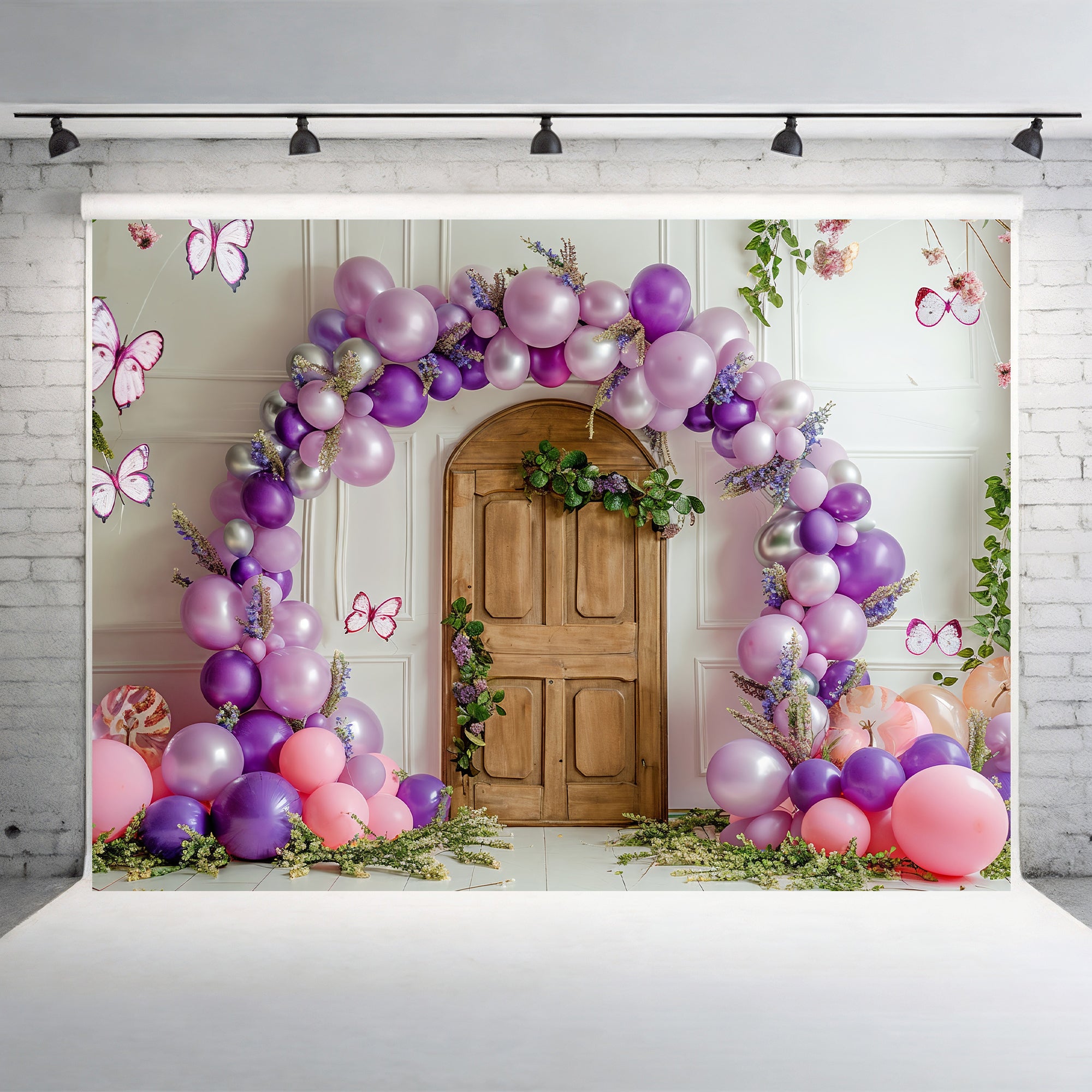 Whimsical Butterfly Door Backdrop