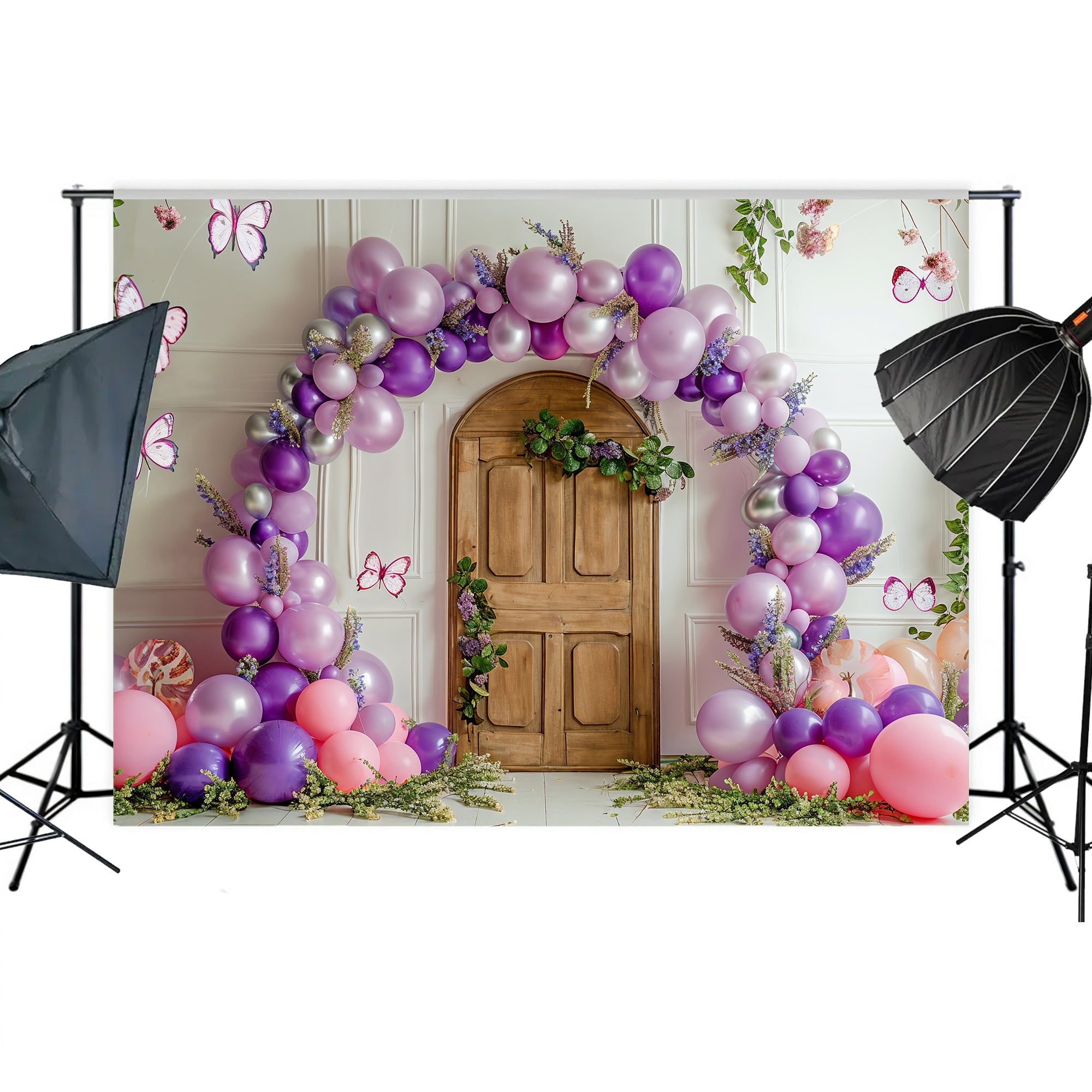 Whimsical Butterfly Door Backdrop