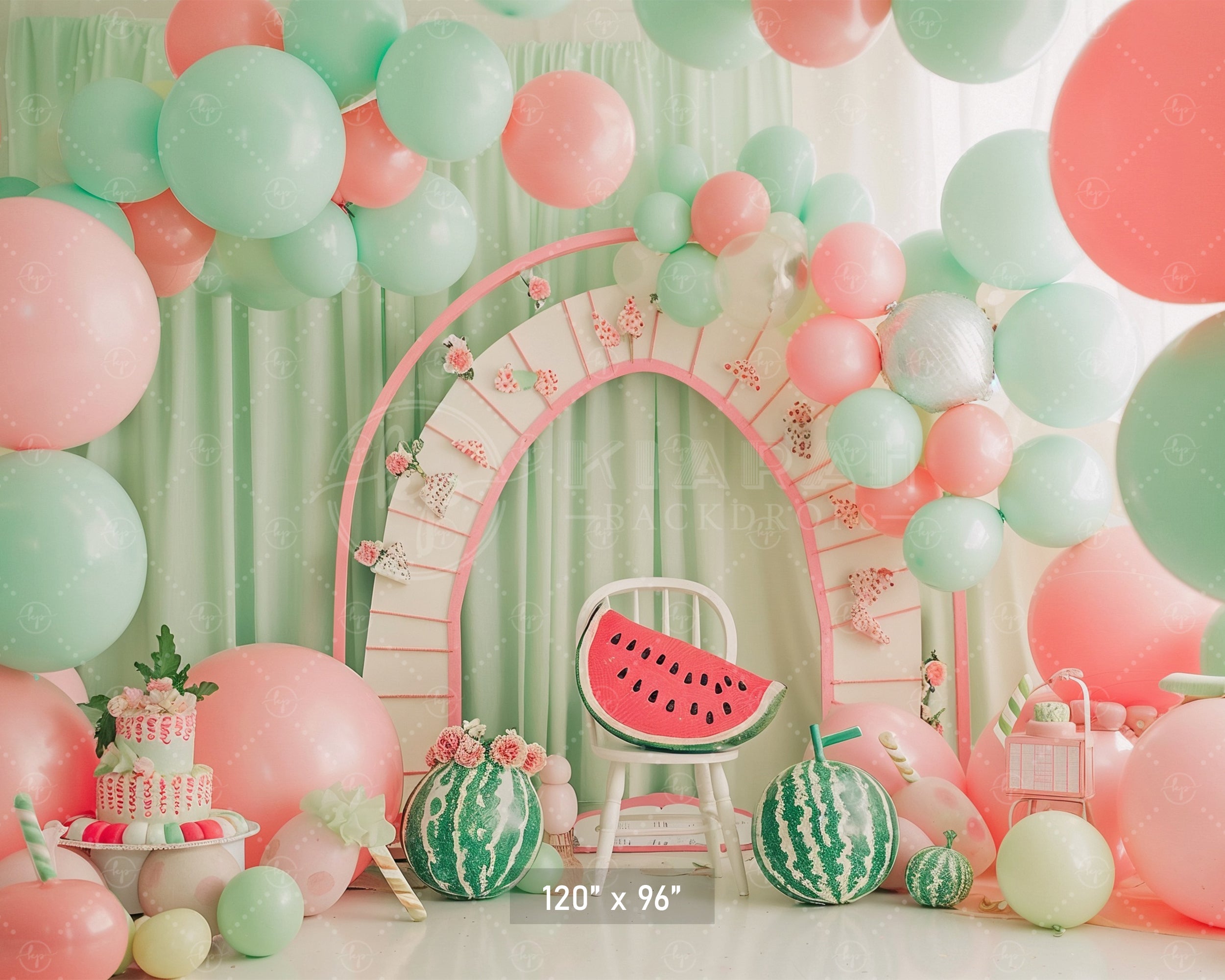 Watermelon Summer Party Backdrop