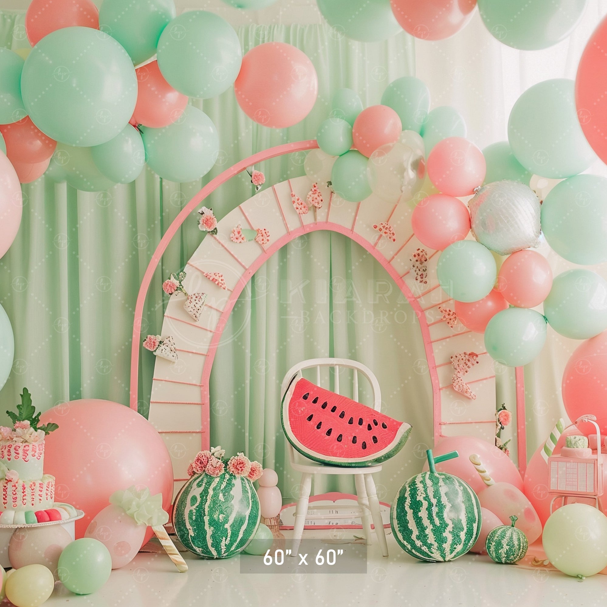Watermelon Summer Party Backdrop