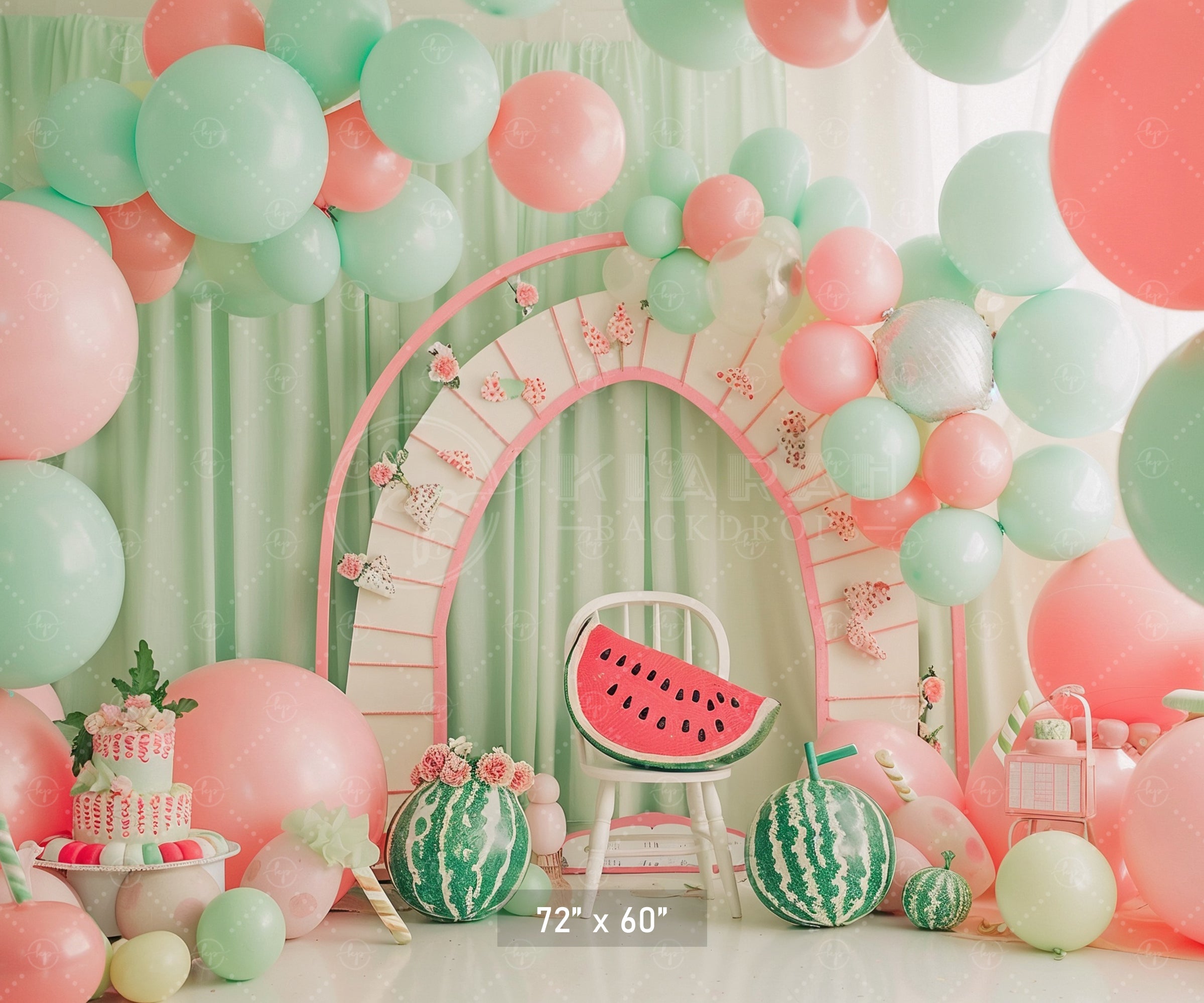 Watermelon Summer Party Backdrop