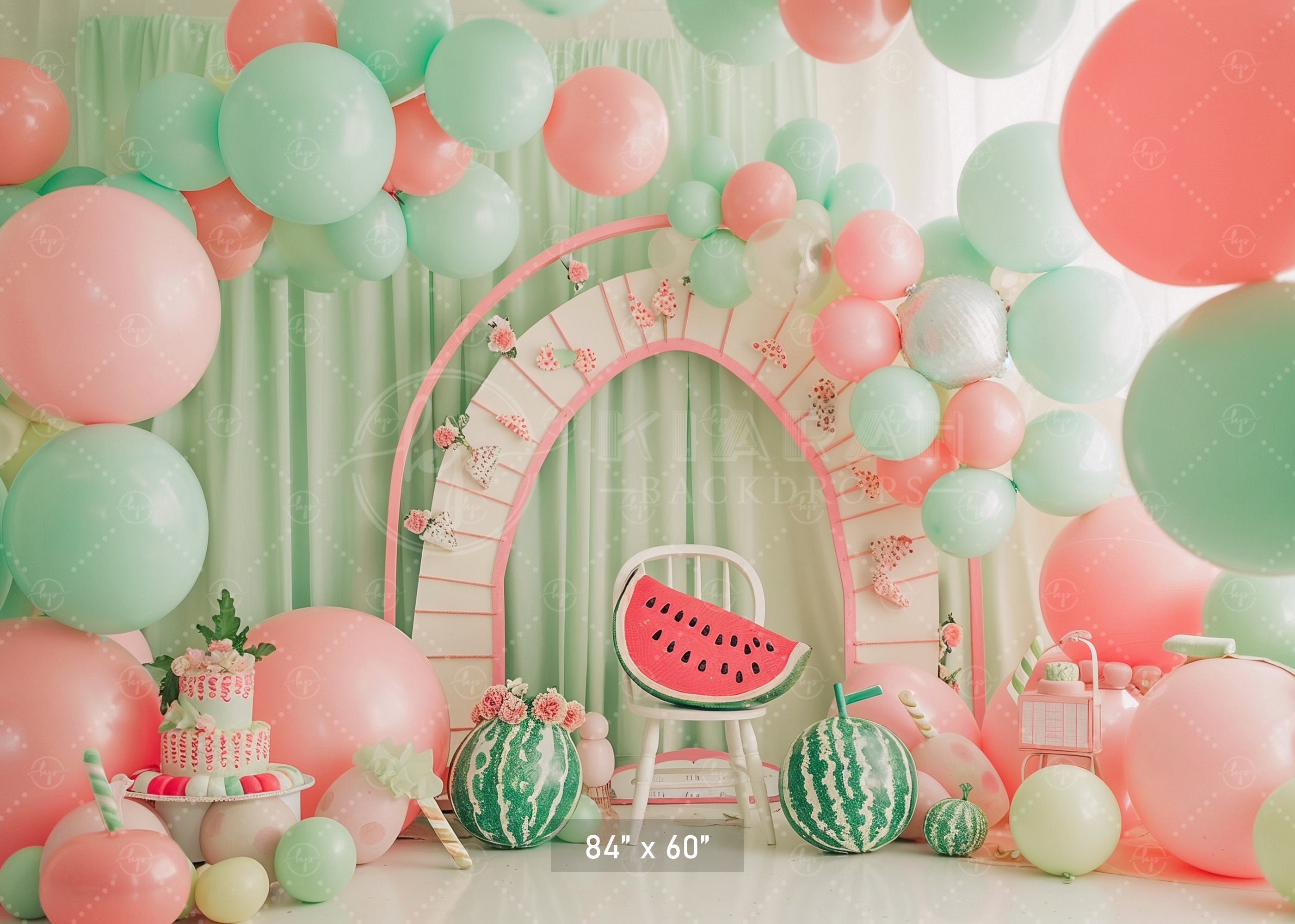 Watermelon Summer Party Backdrop