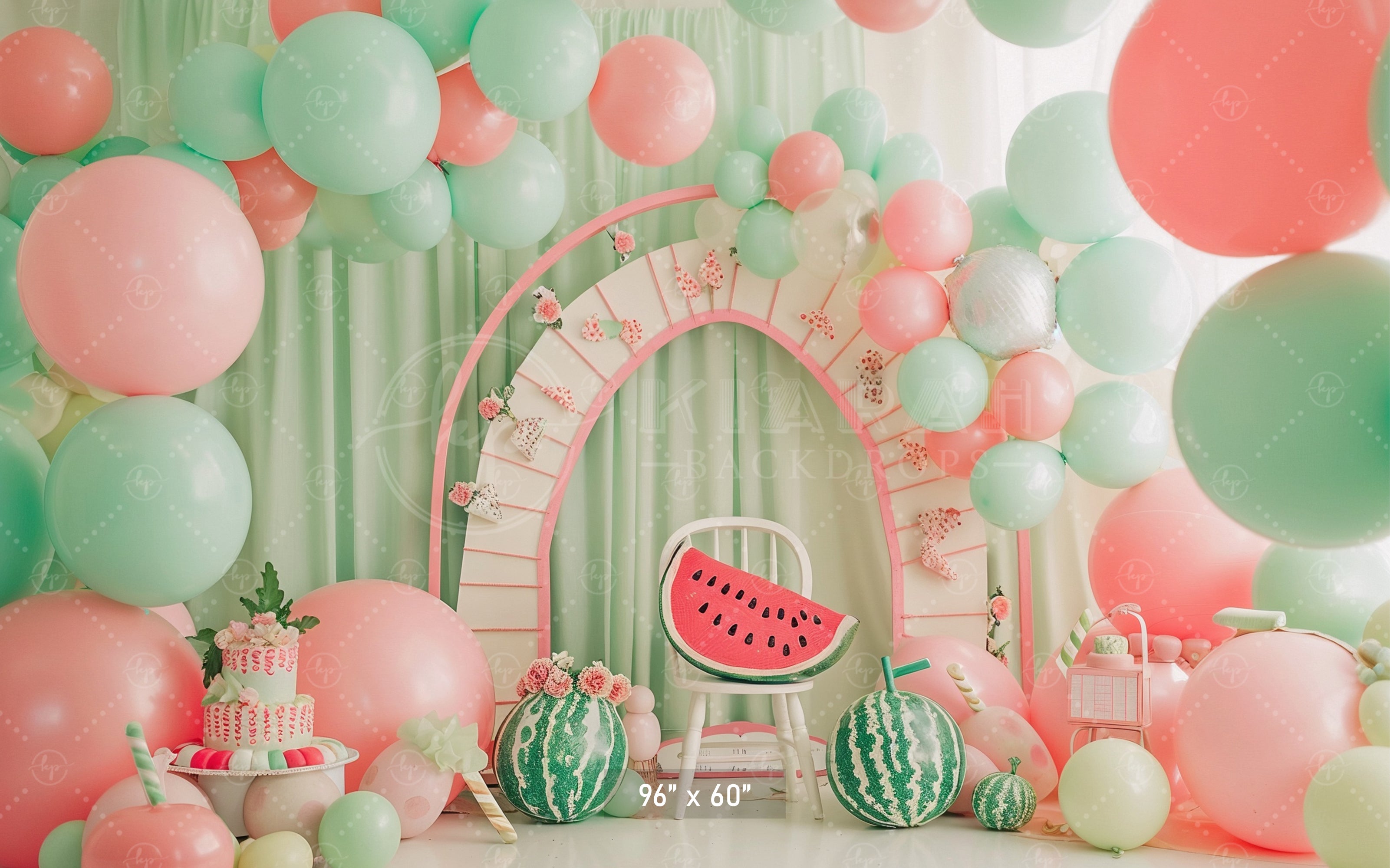 Watermelon Summer Party Backdrop