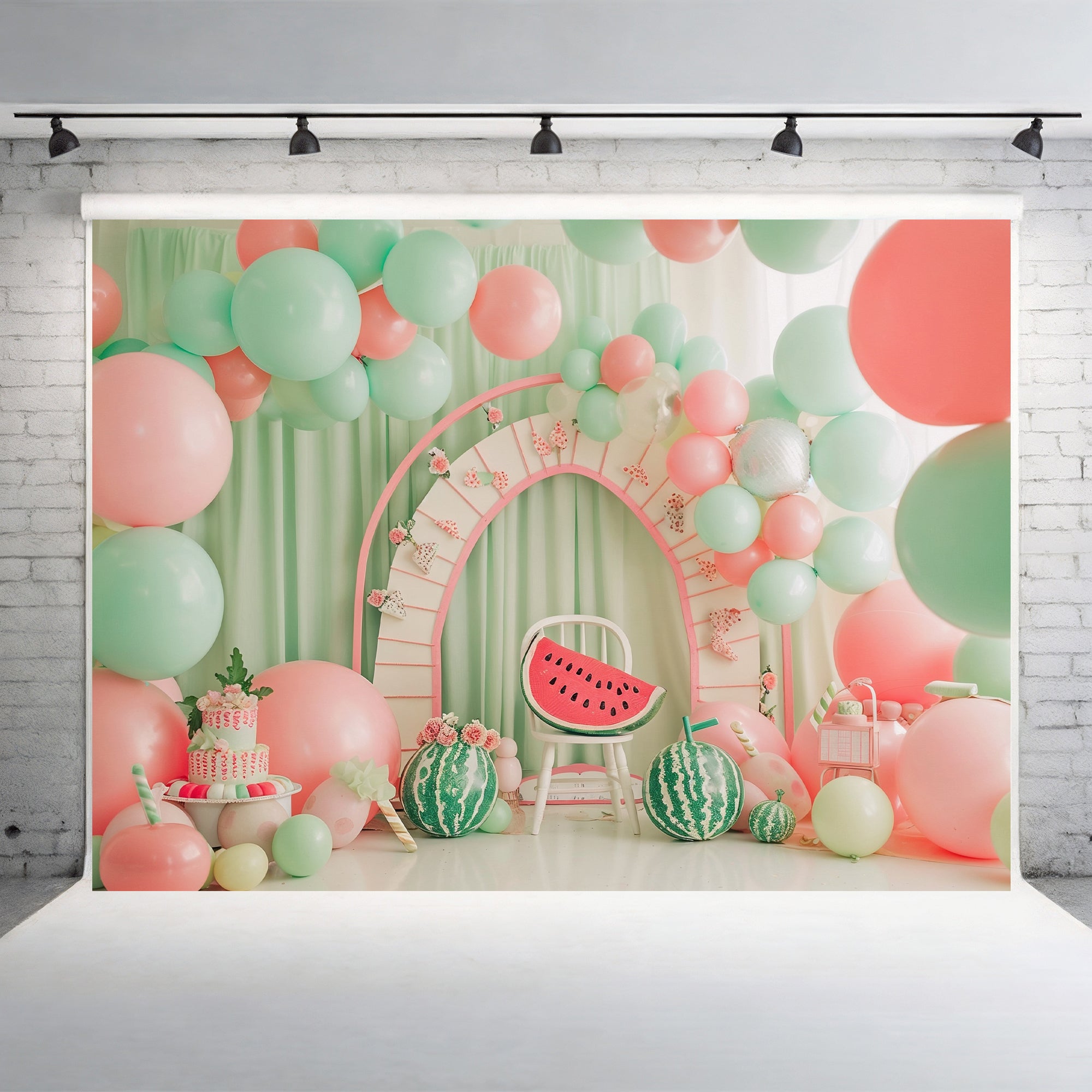 Watermelon Summer Party Backdrop