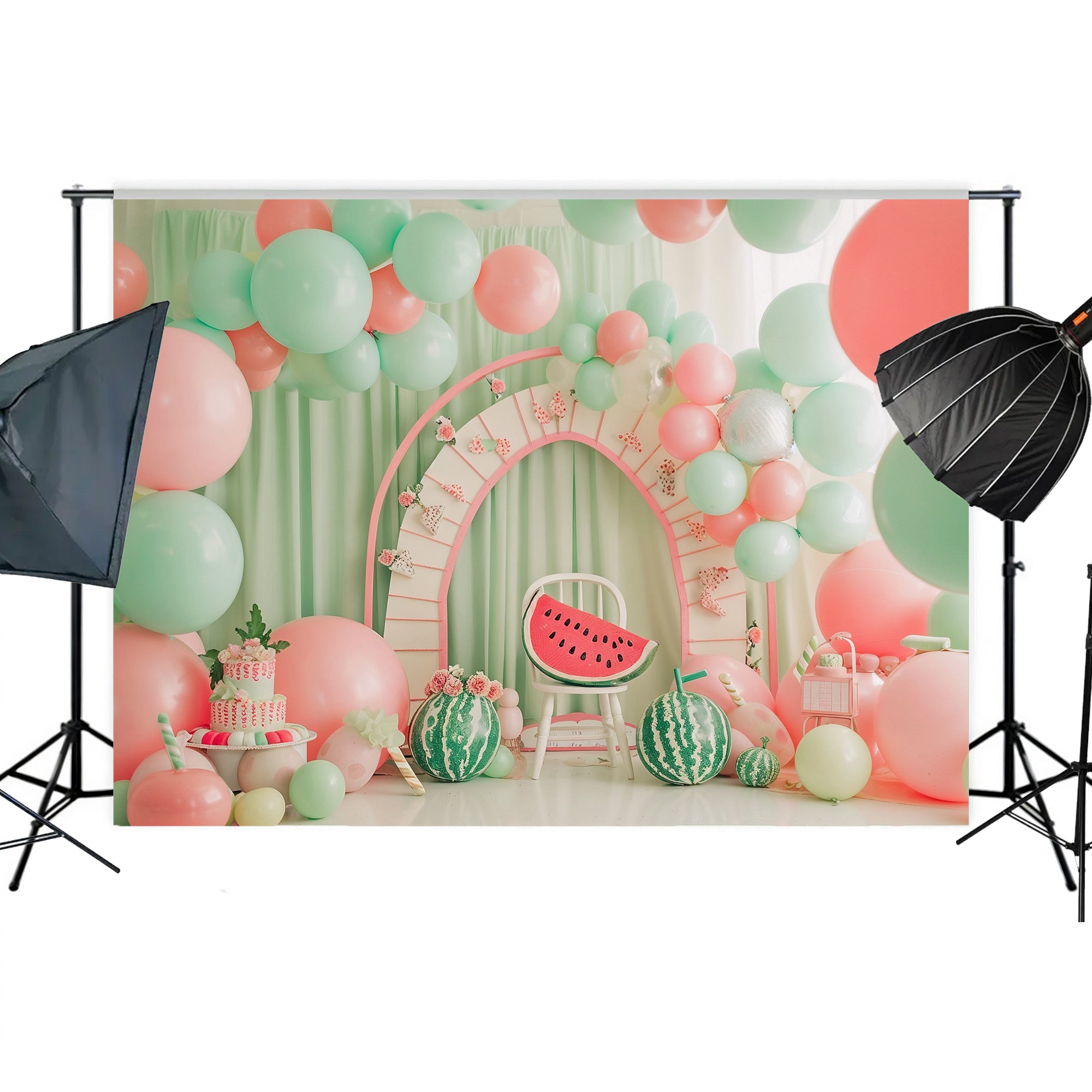 Watermelon Summer Party Backdrop