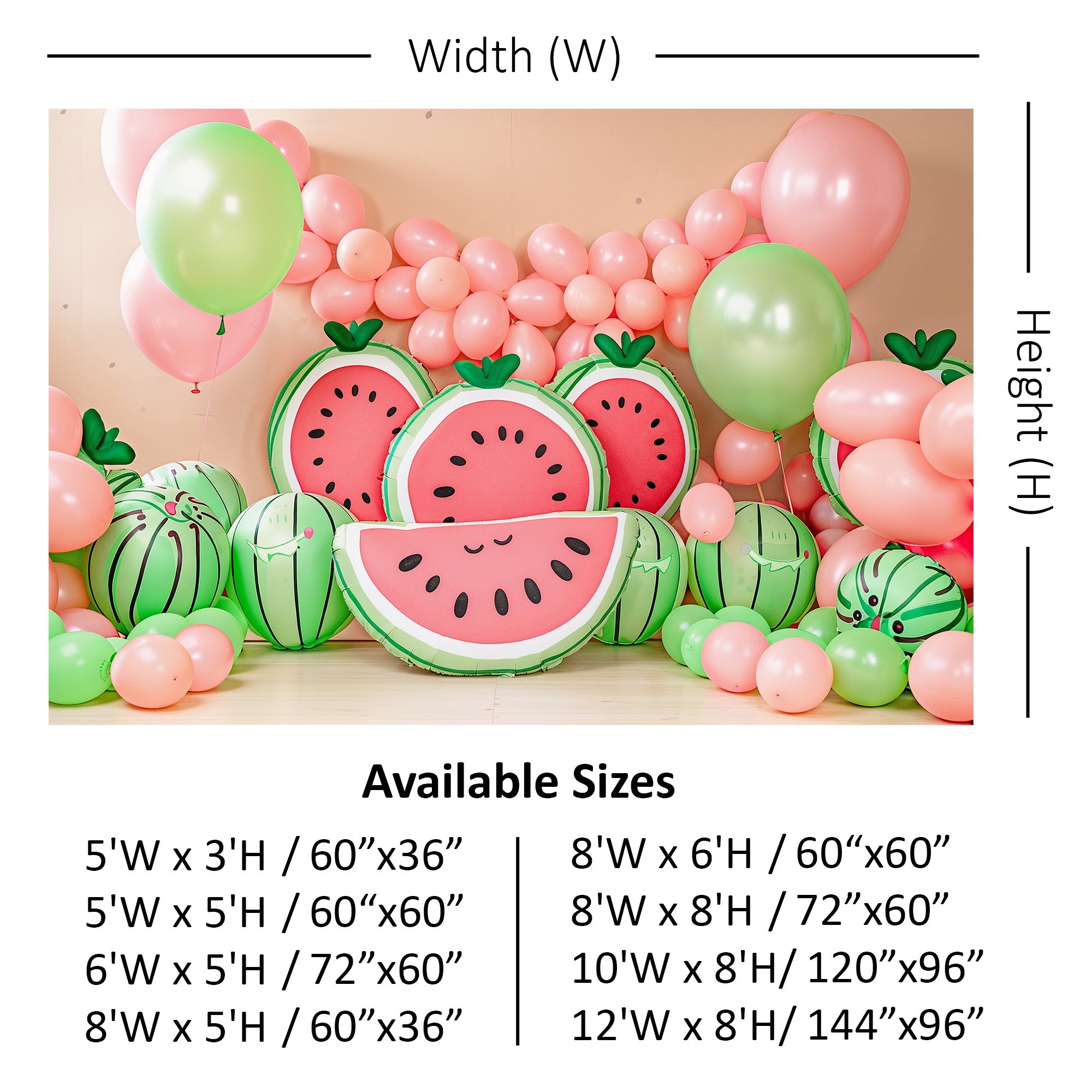 Watermelon Fun Fiesta Backdrop