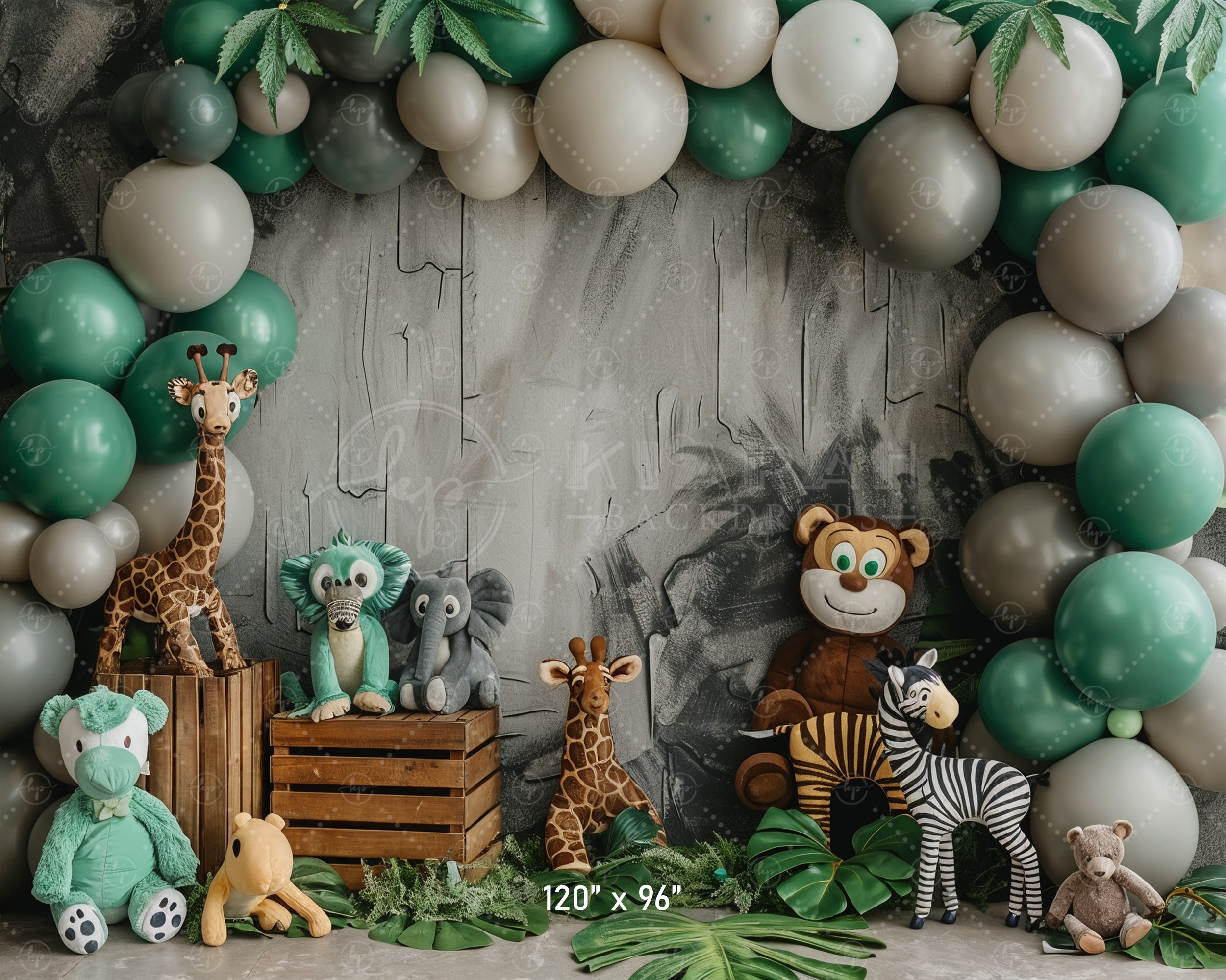 Jungle Safari Animal Backdrop