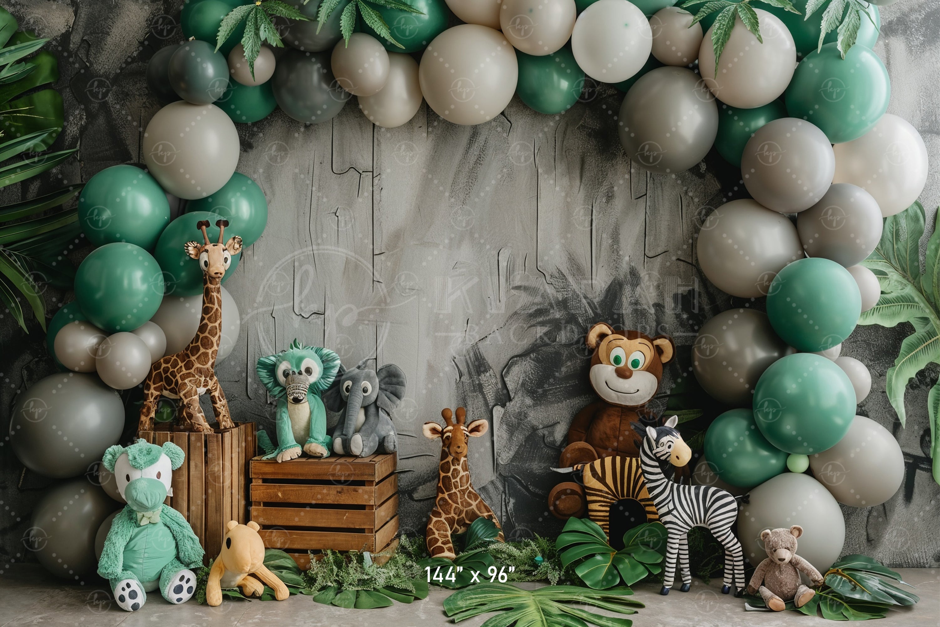 Jungle Safari Animal Backdrop
