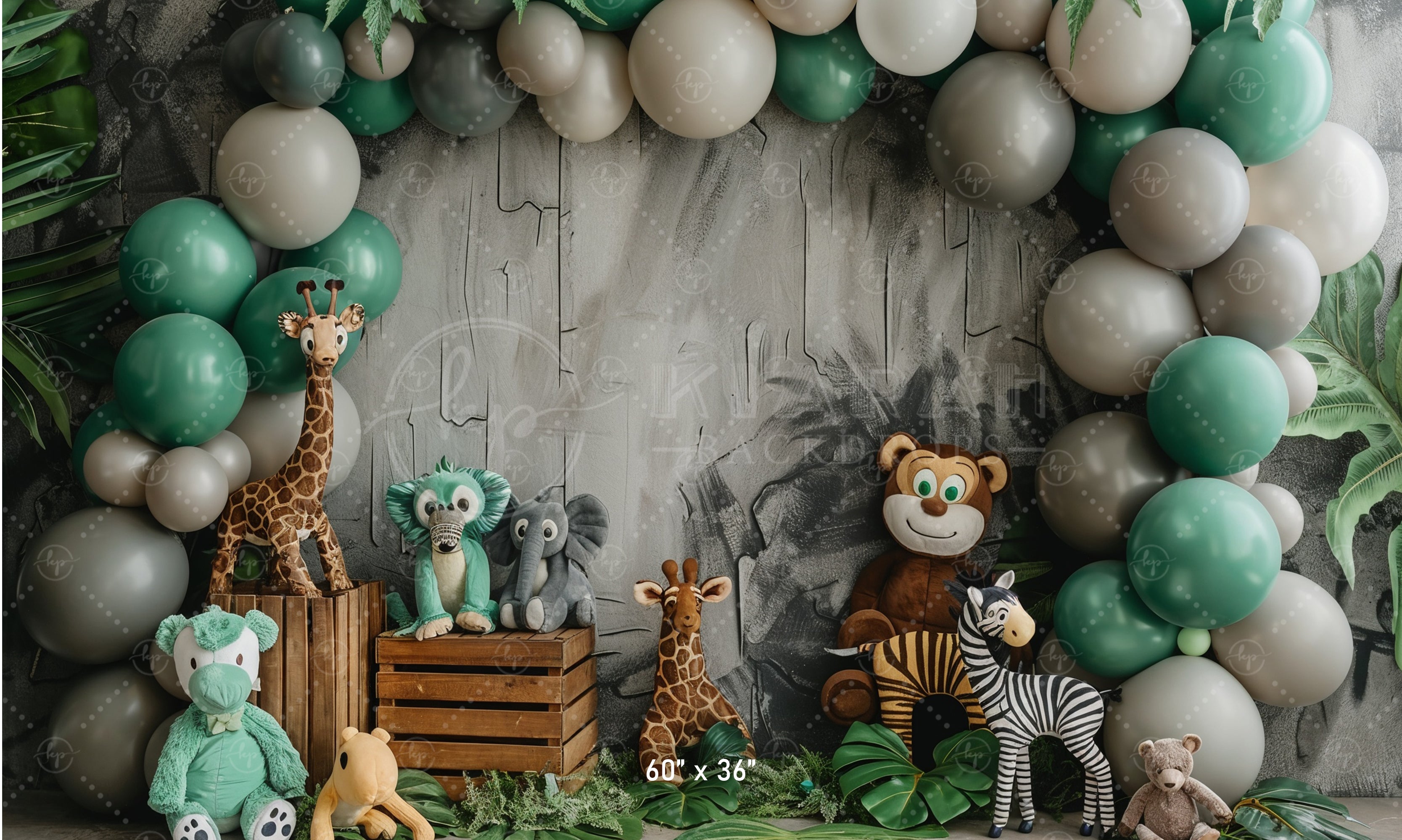 Jungle Safari Animal Backdrop