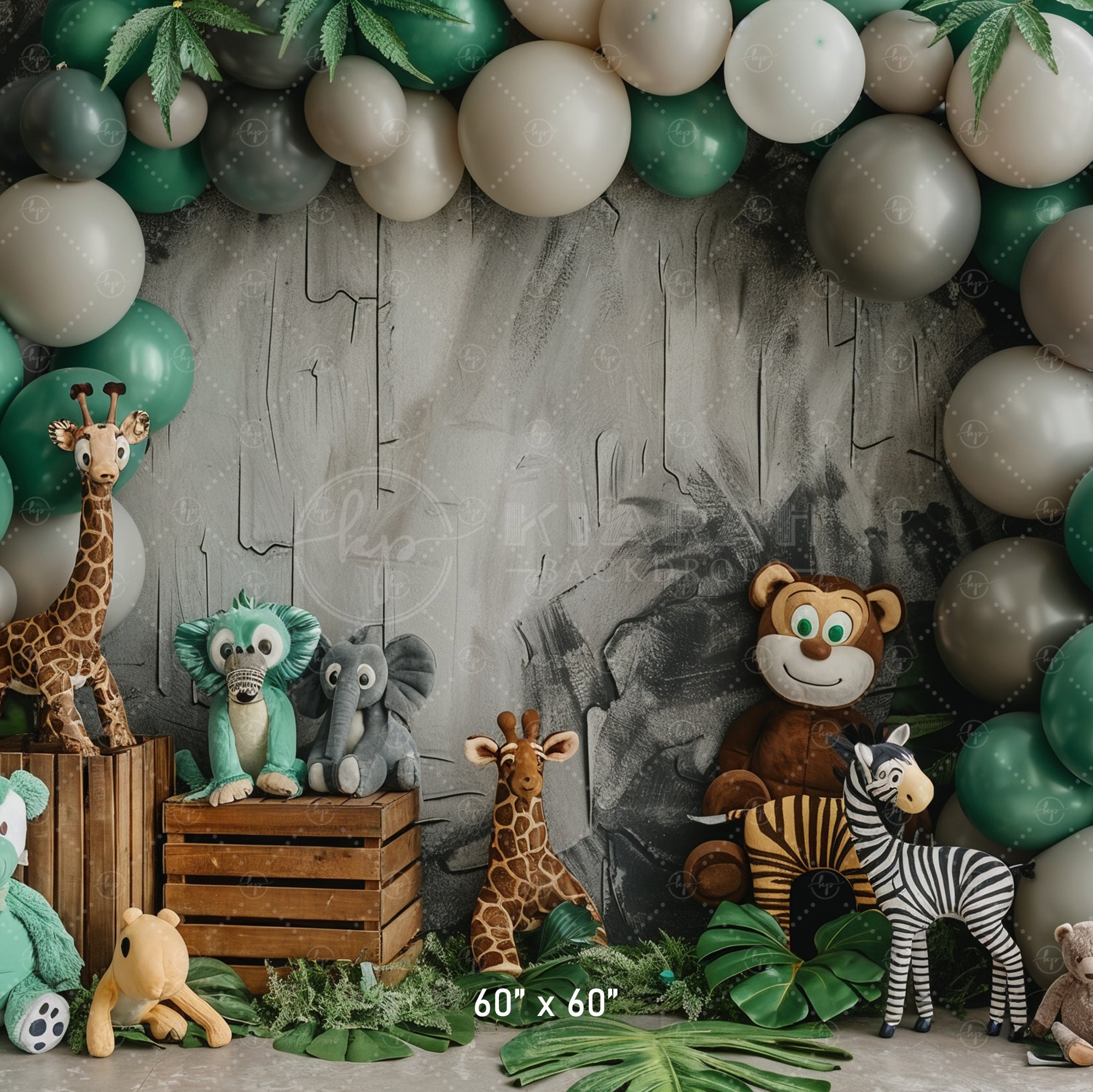 Jungle Safari Animal Backdrop