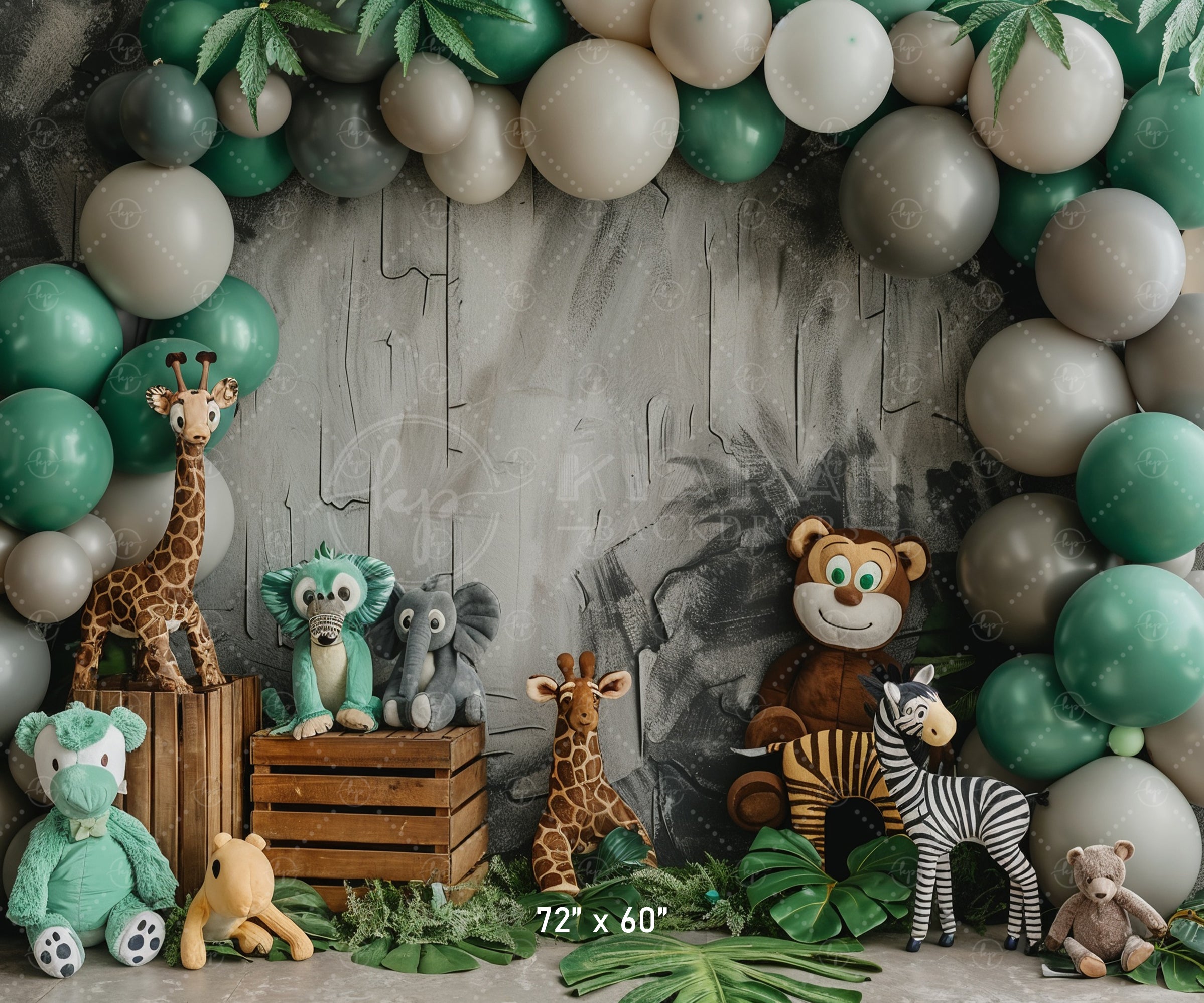 Jungle Safari Animal Backdrop