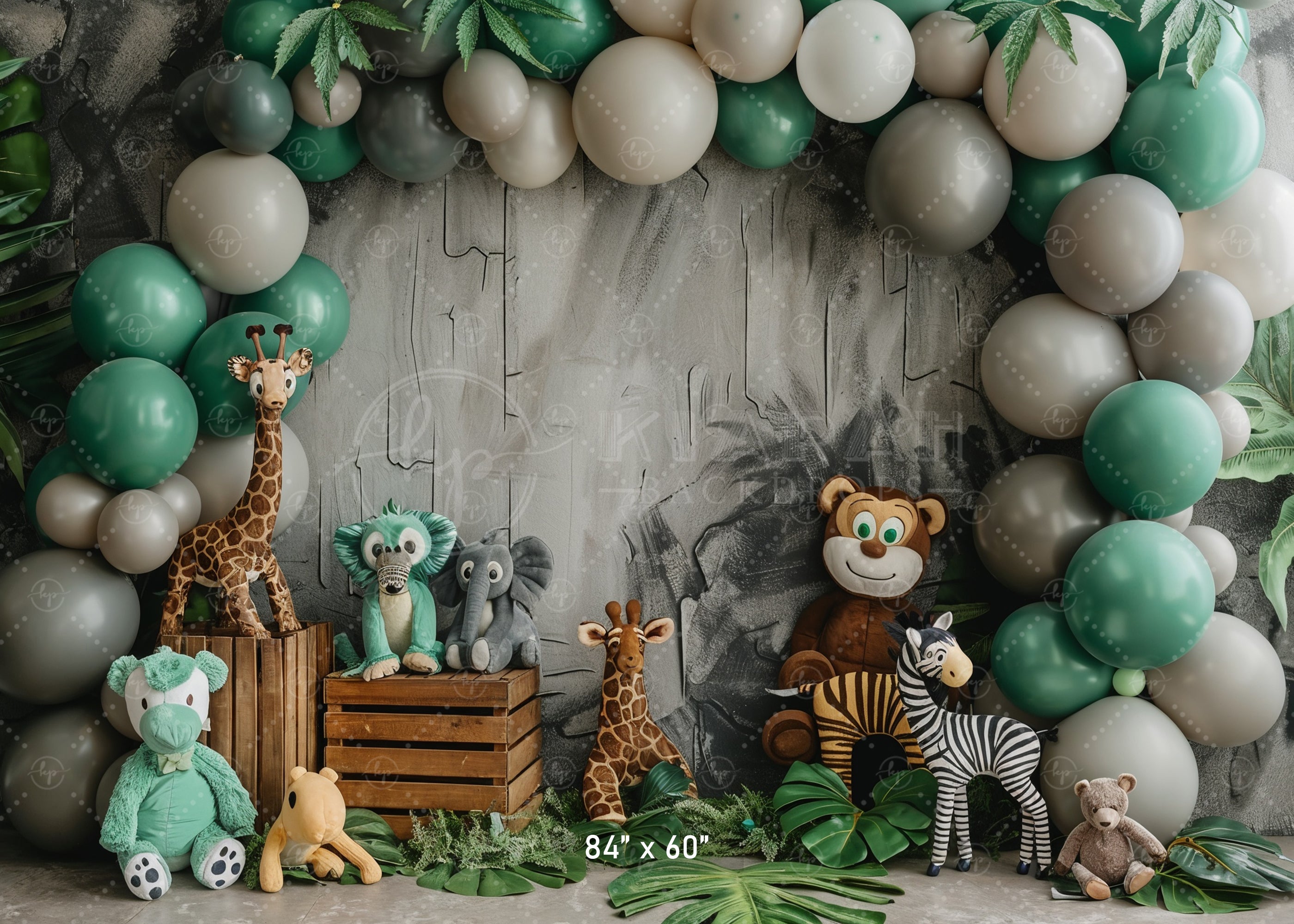 Jungle Safari Animal Backdrop