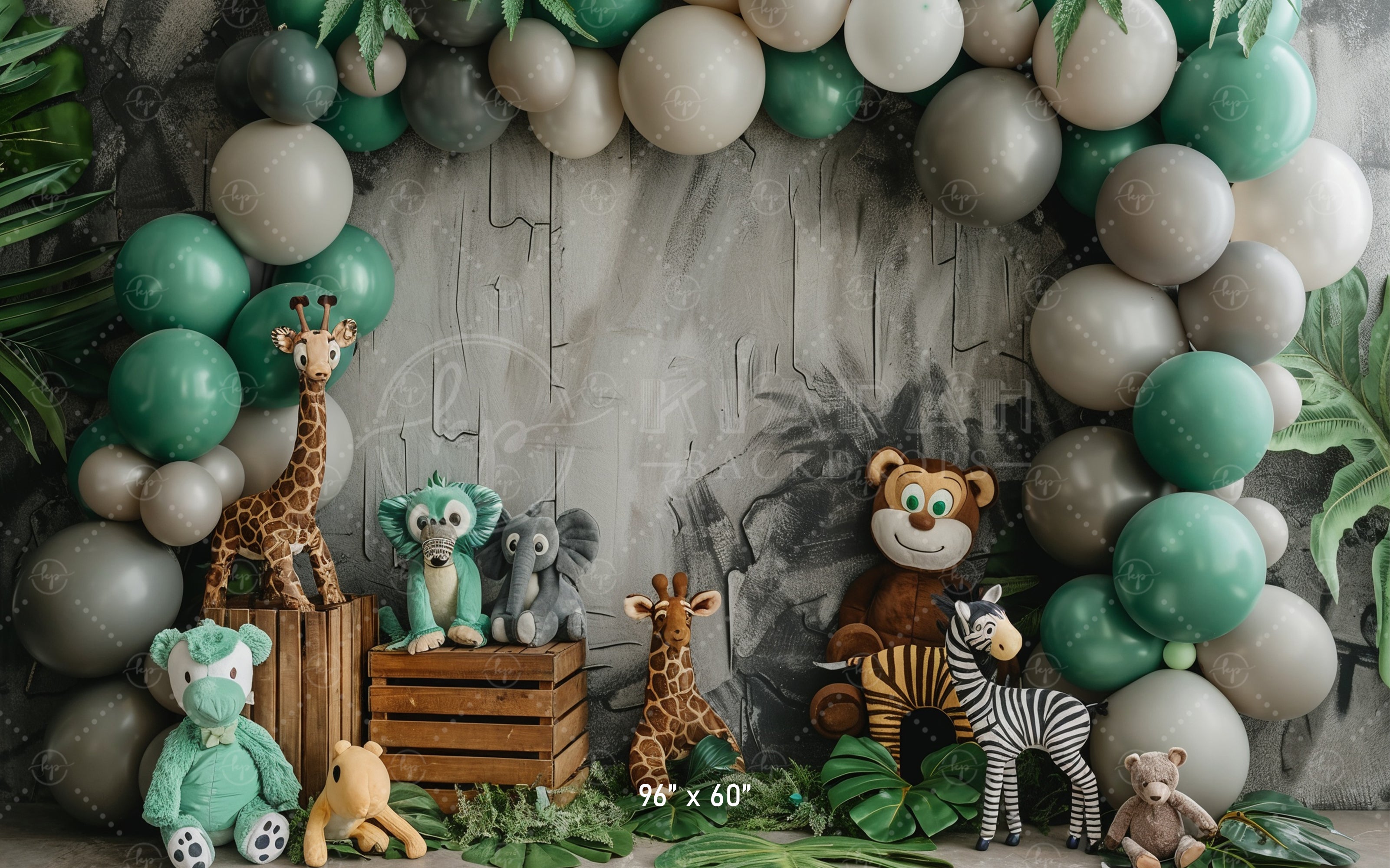 Jungle Safari Animal Backdrop