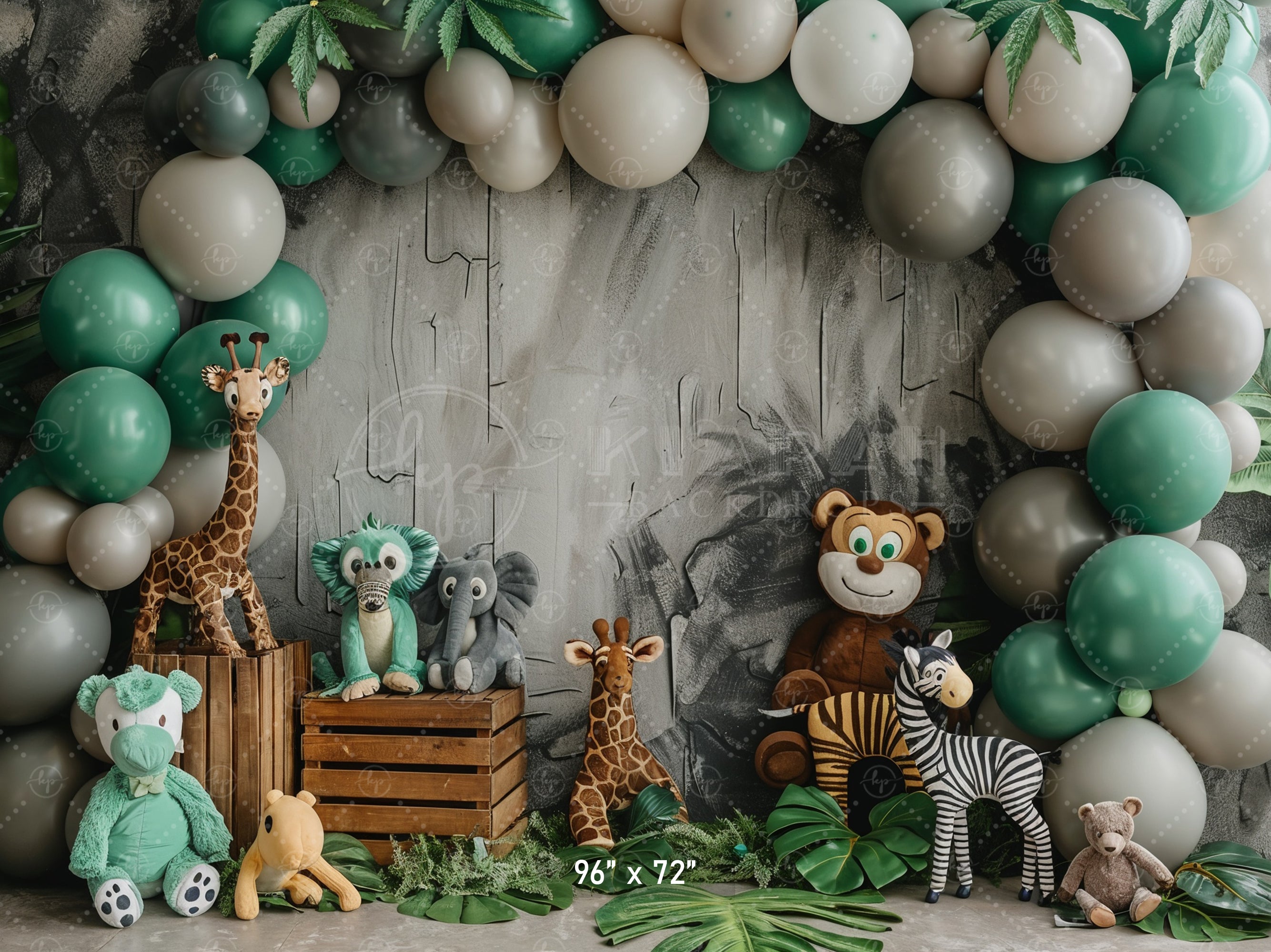 Jungle Safari Animal Backdrop
