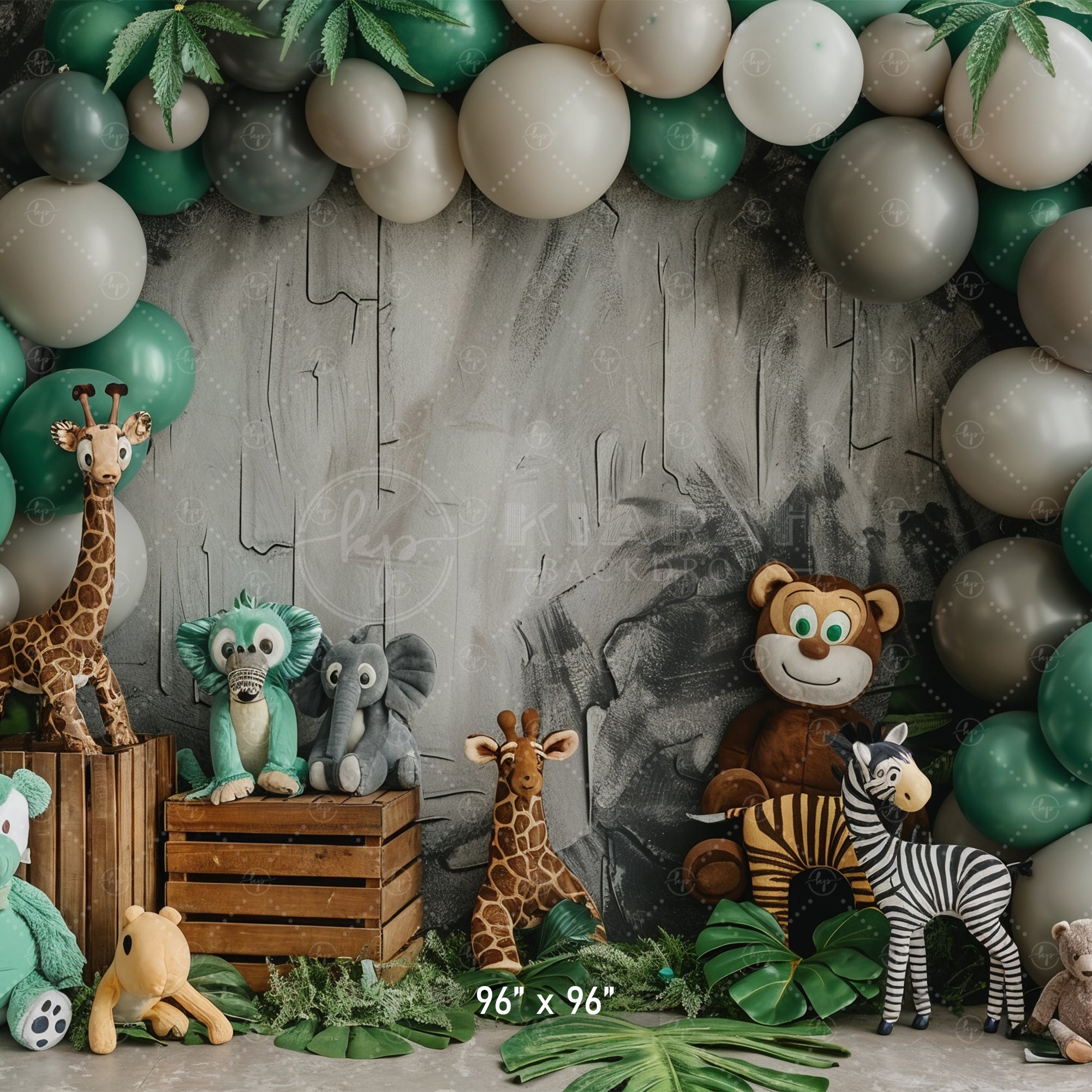 Jungle Safari Animal Backdrop