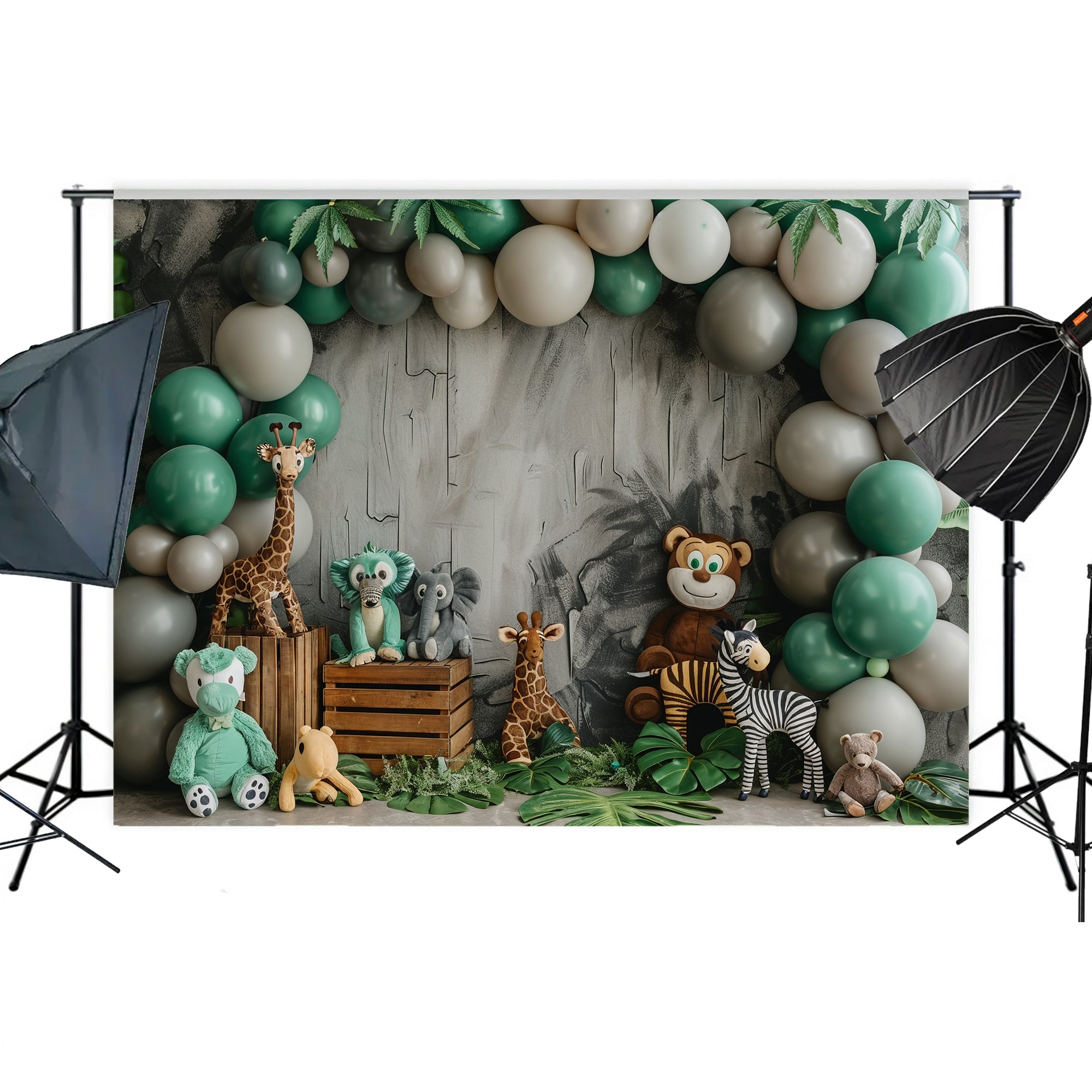 Jungle Safari Animal Backdrop