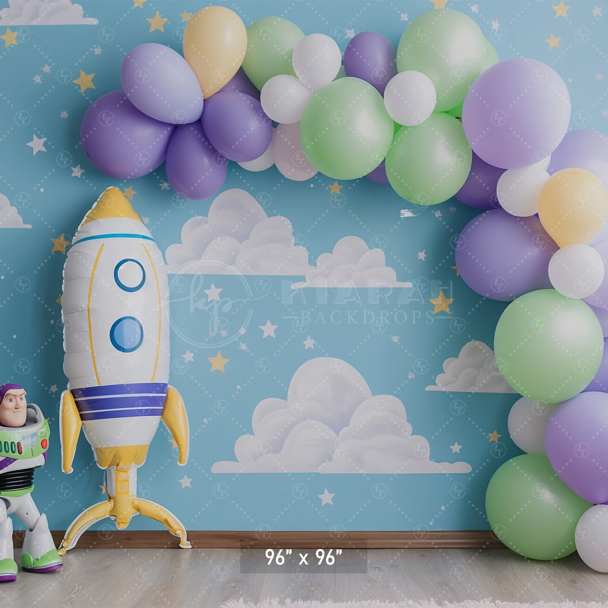Space Adventure Kids Theme Backdrop