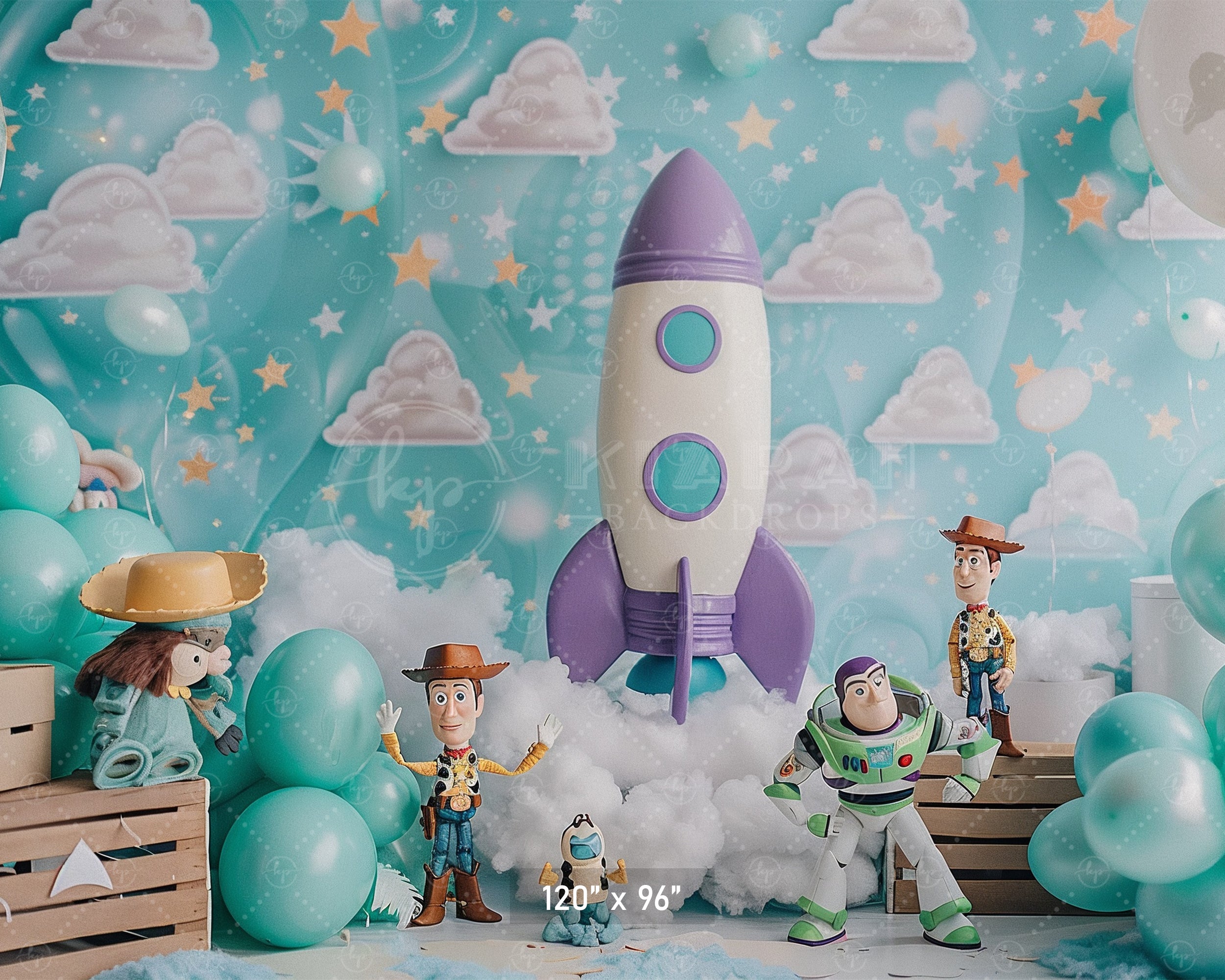 Toy Galaxy Adventure Backdrop
