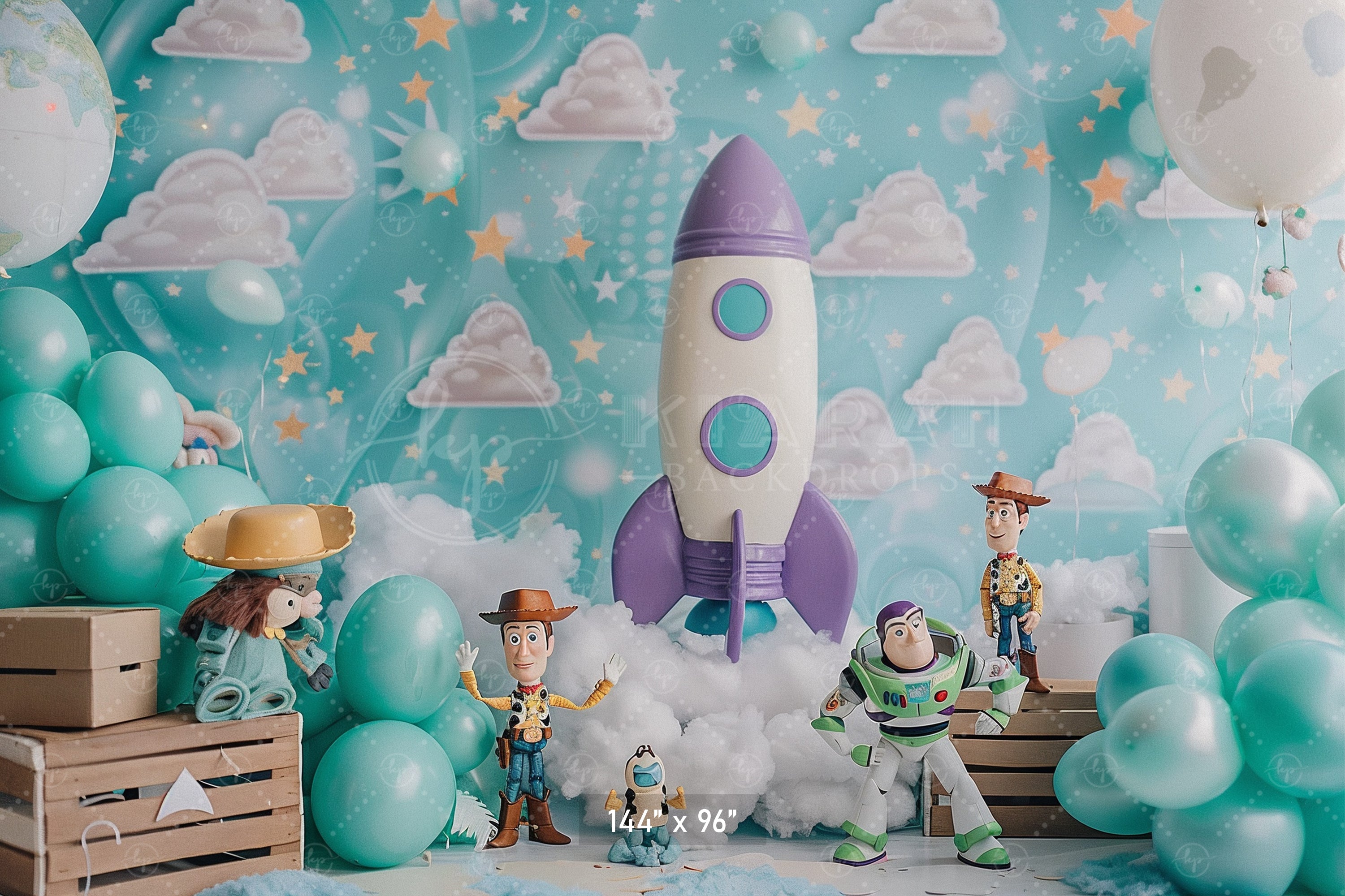 Toy Galaxy Adventure Backdrop