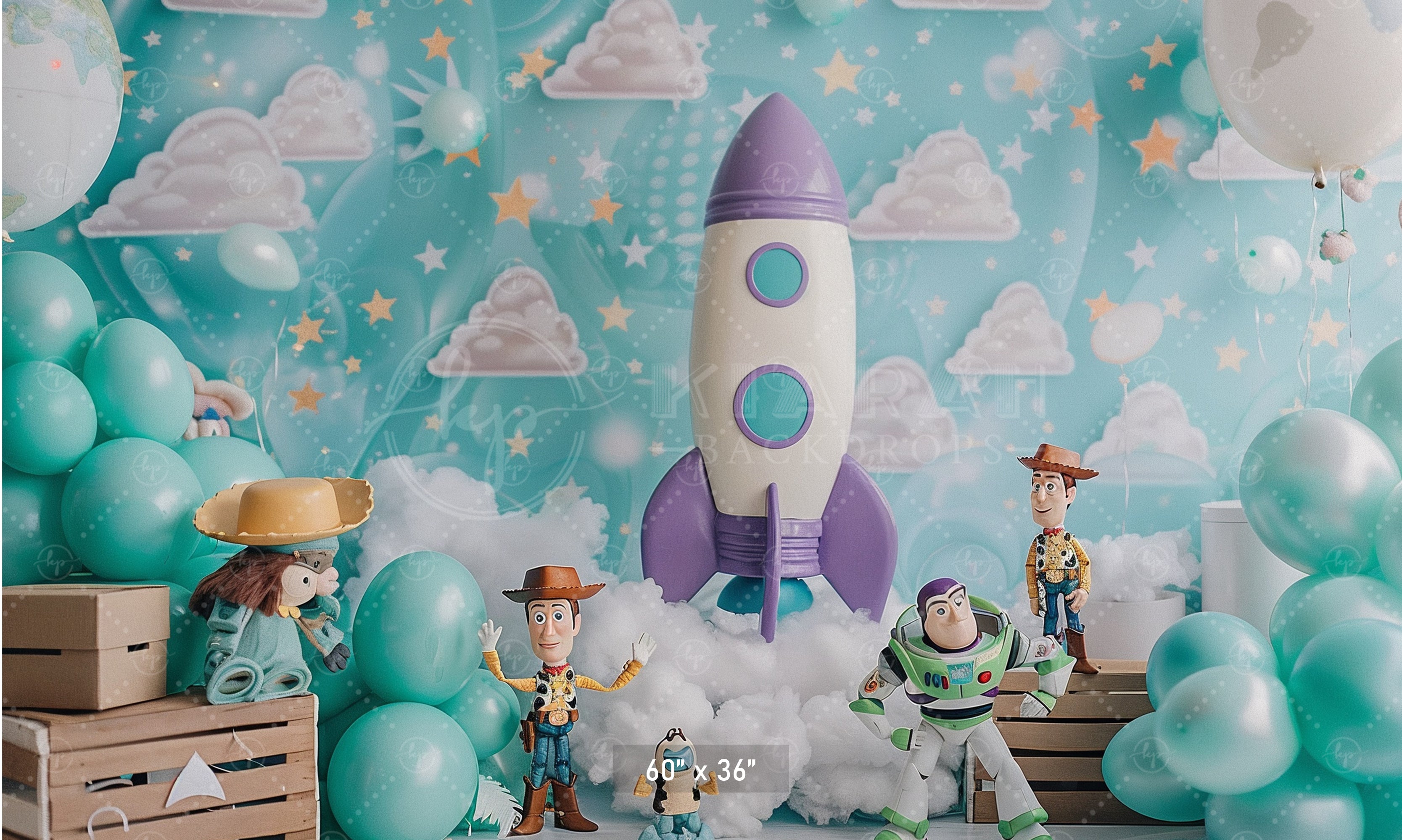 Toy Galaxy Adventure Backdrop