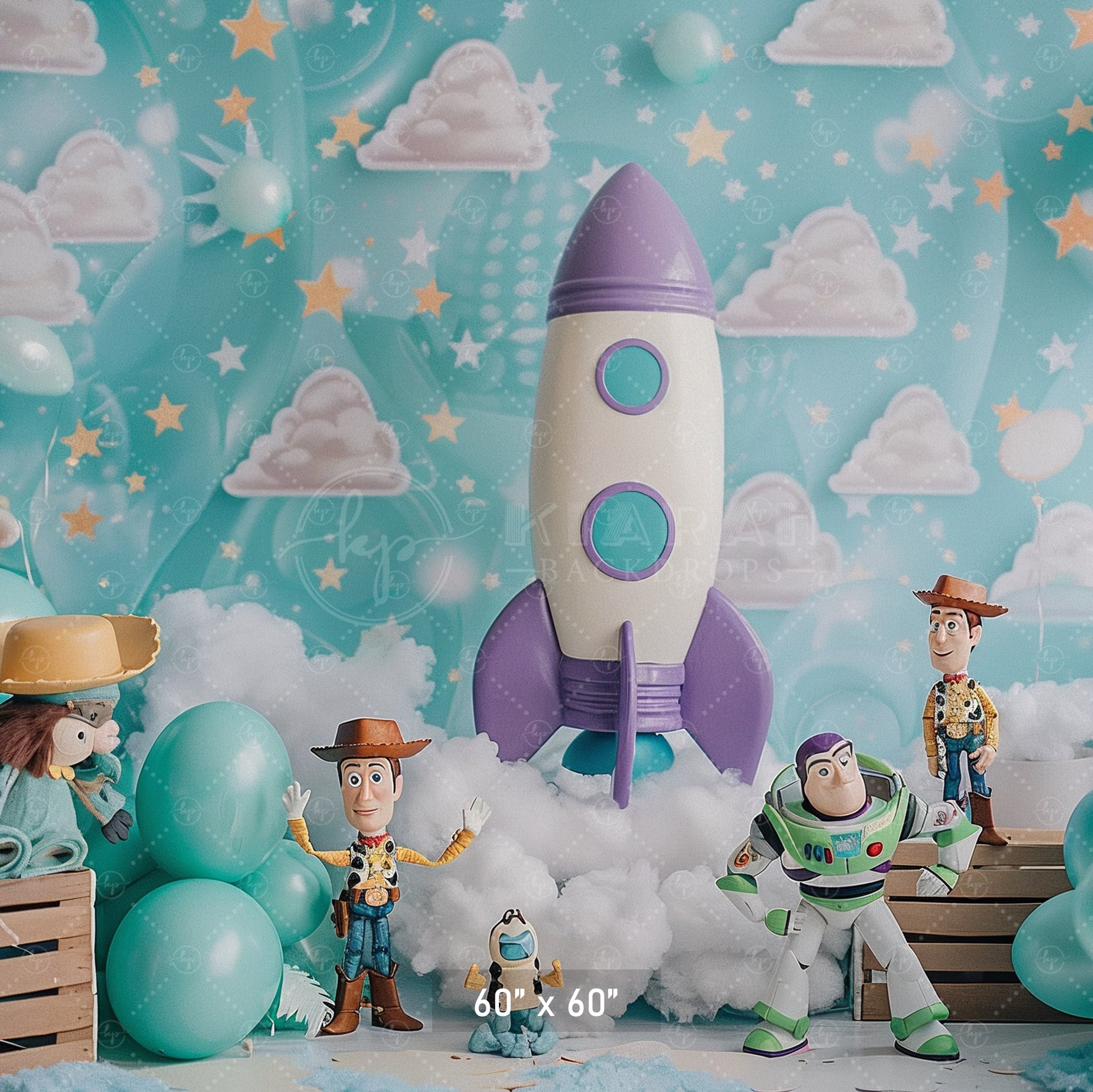 Toy Galaxy Adventure Backdrop