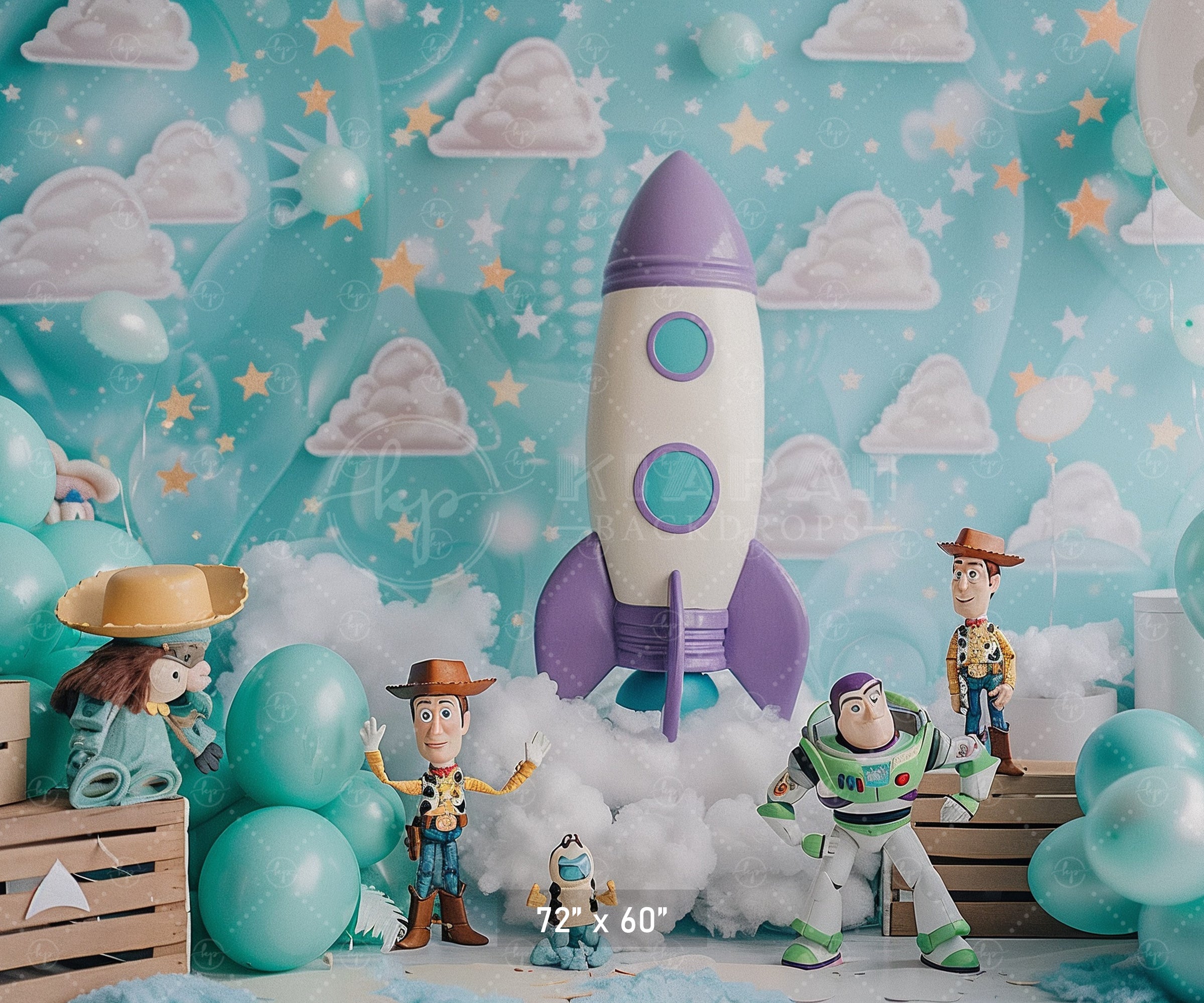 Toy Galaxy Adventure Backdrop