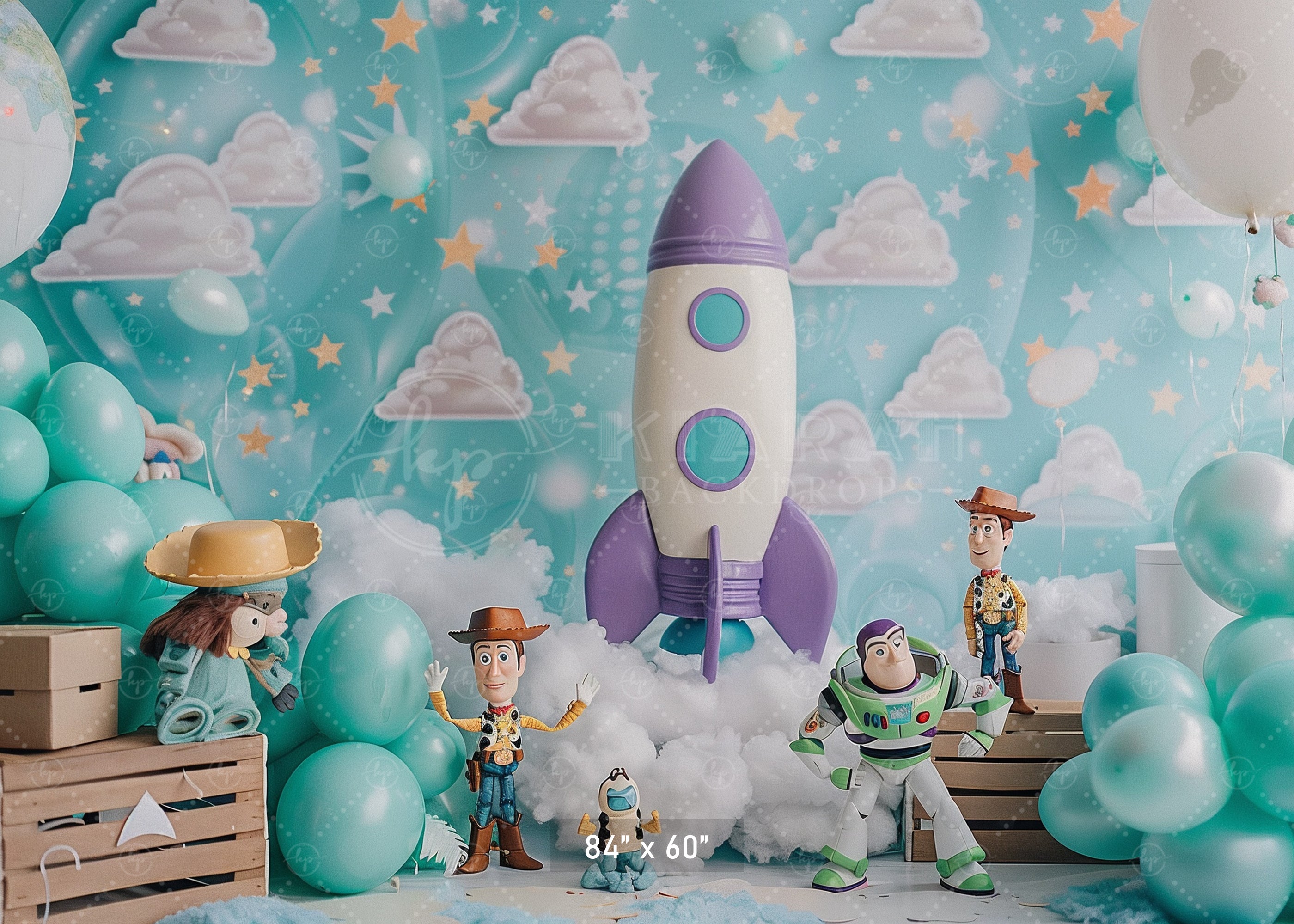 Toy Galaxy Adventure Backdrop