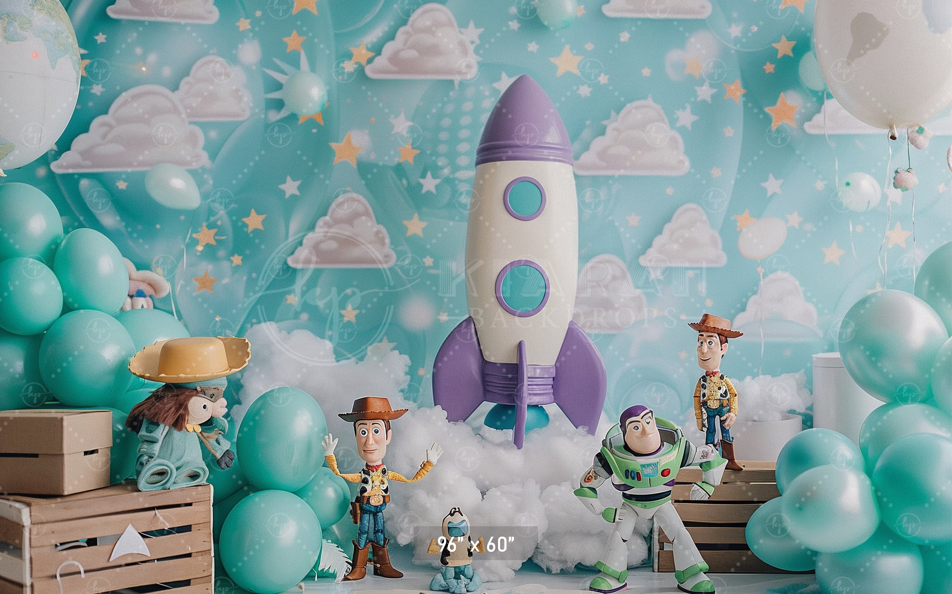 Toy Galaxy Adventure Backdrop