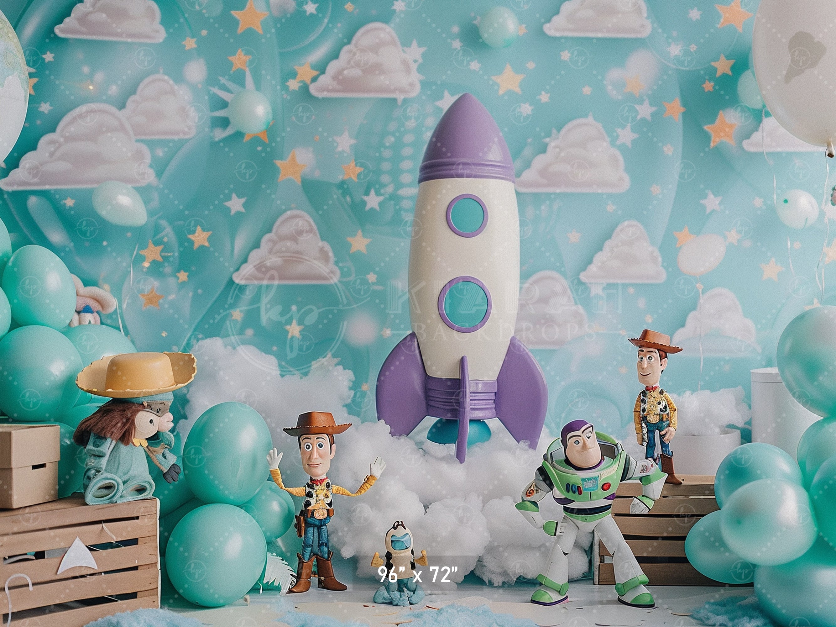 Toy Galaxy Adventure Backdrop