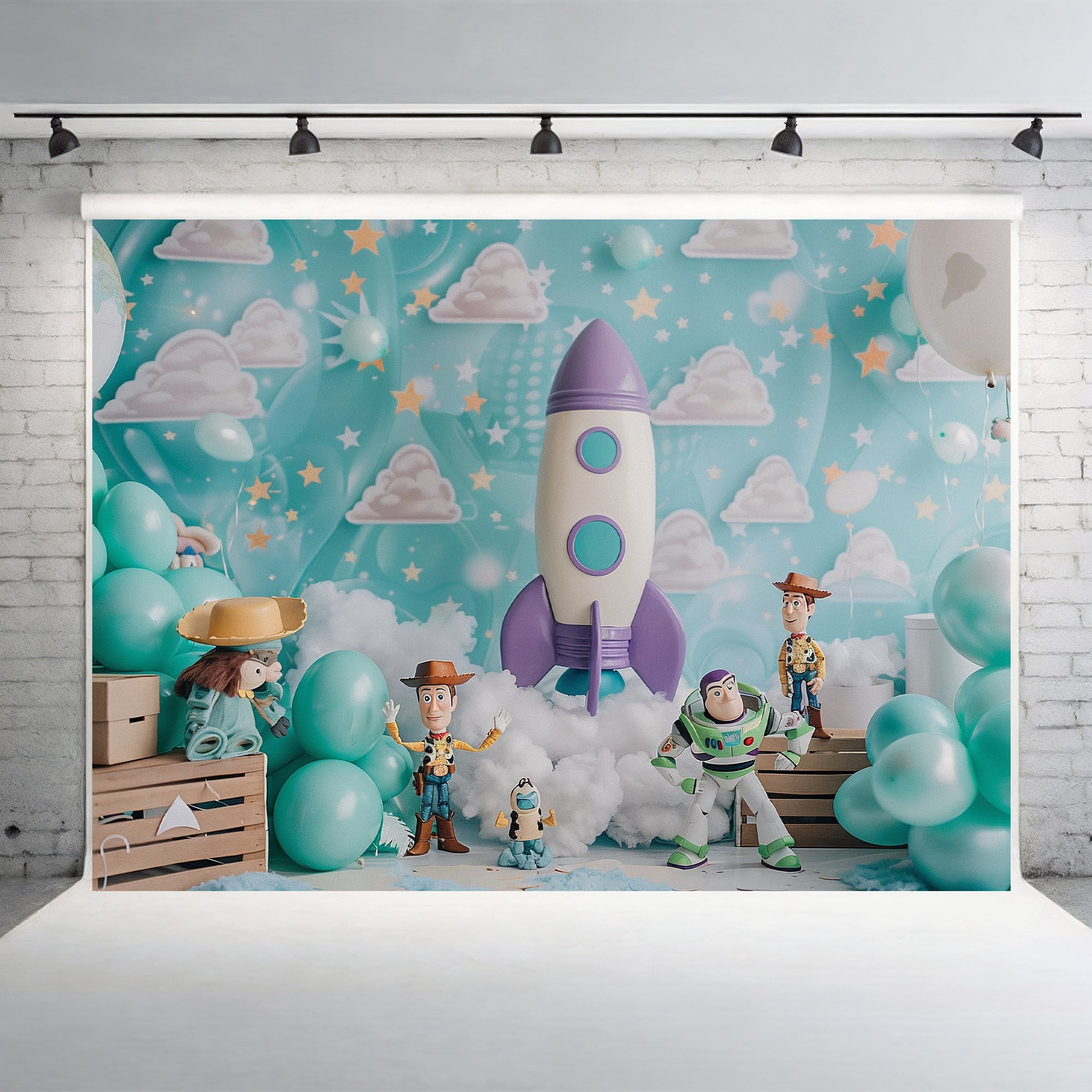 Toy Galaxy Adventure Backdrop