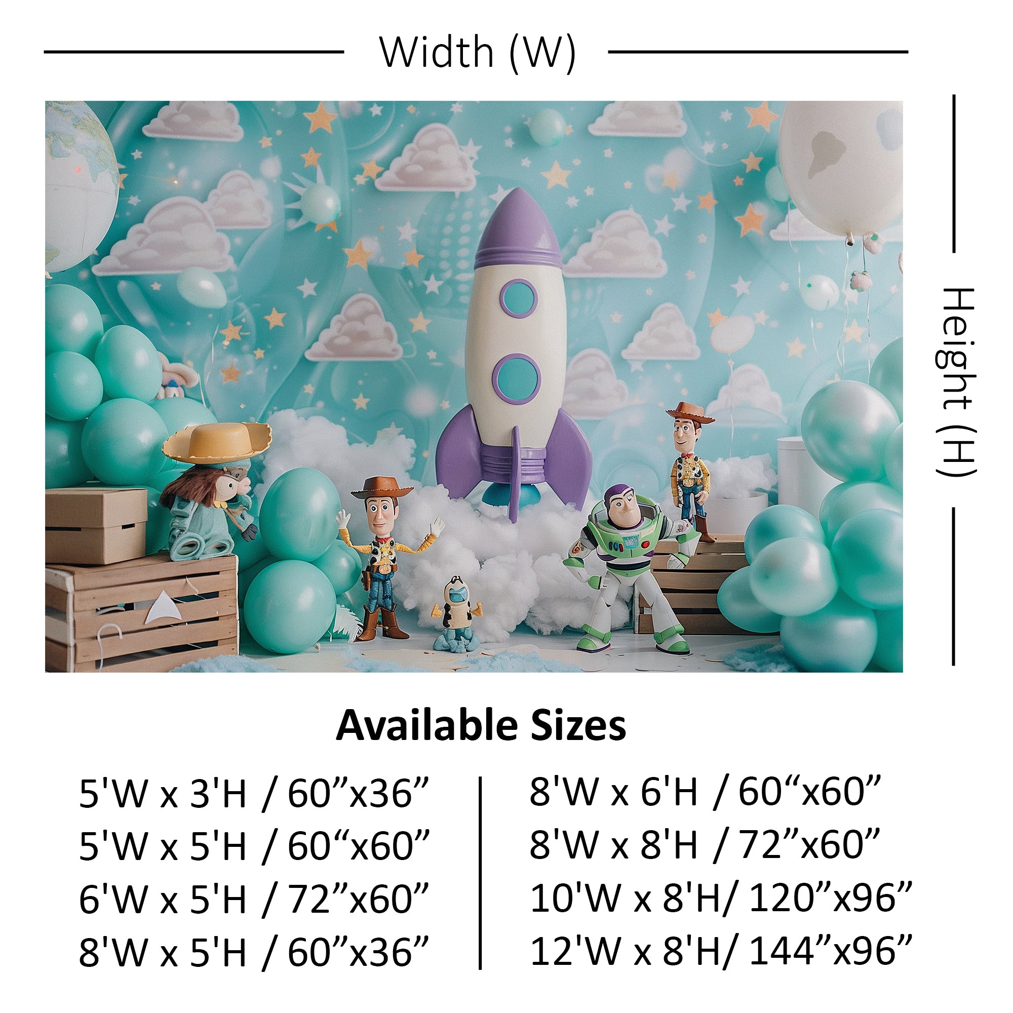 Toy Galaxy Adventure Backdrop