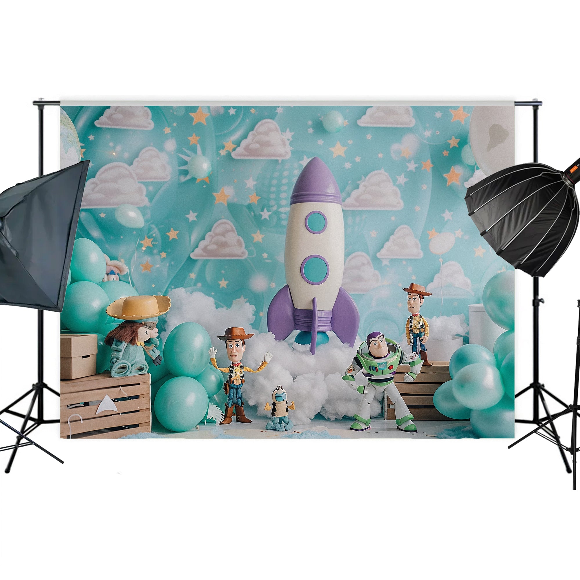 Toy Galaxy Adventure Backdrop