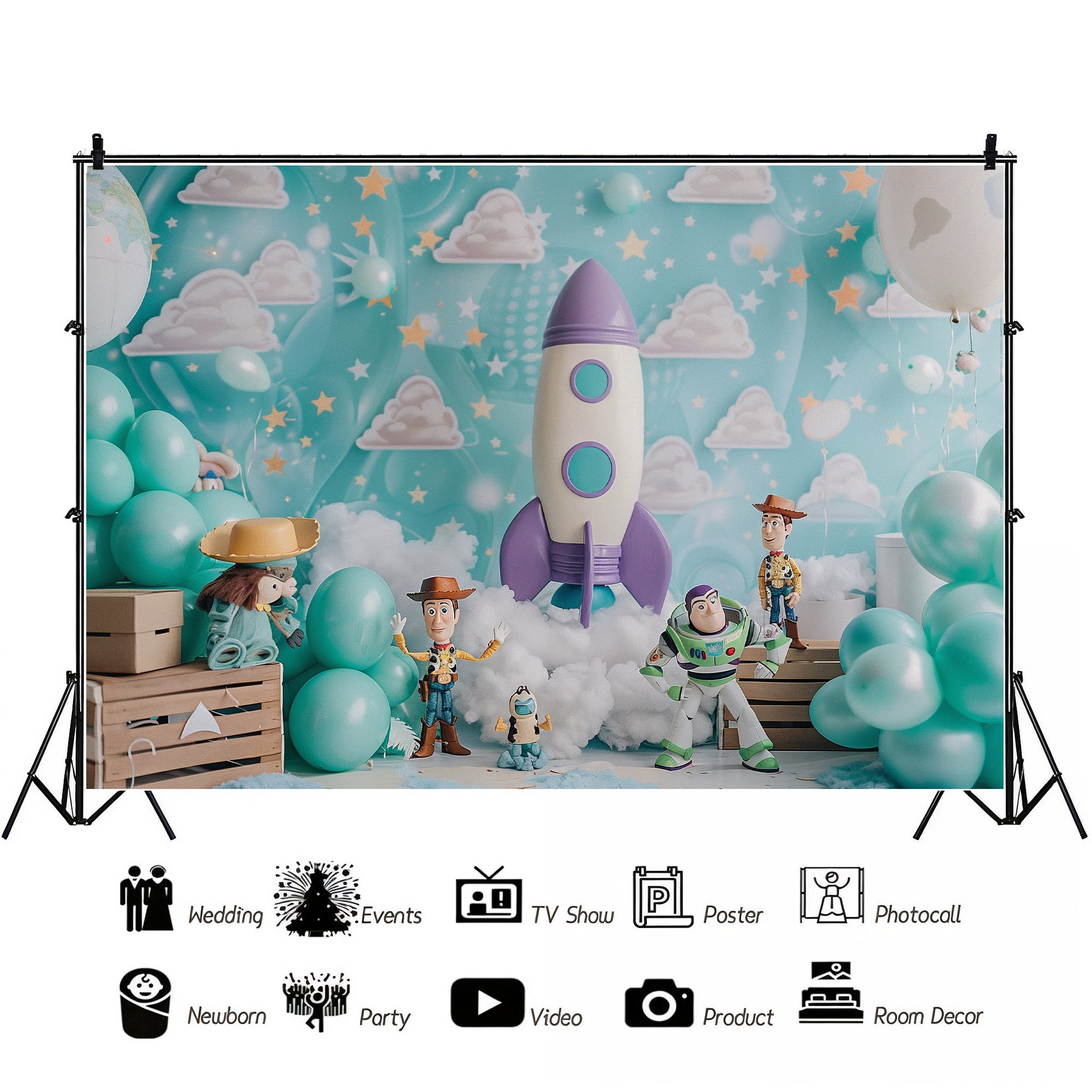 Toy Galaxy Adventure Backdrop