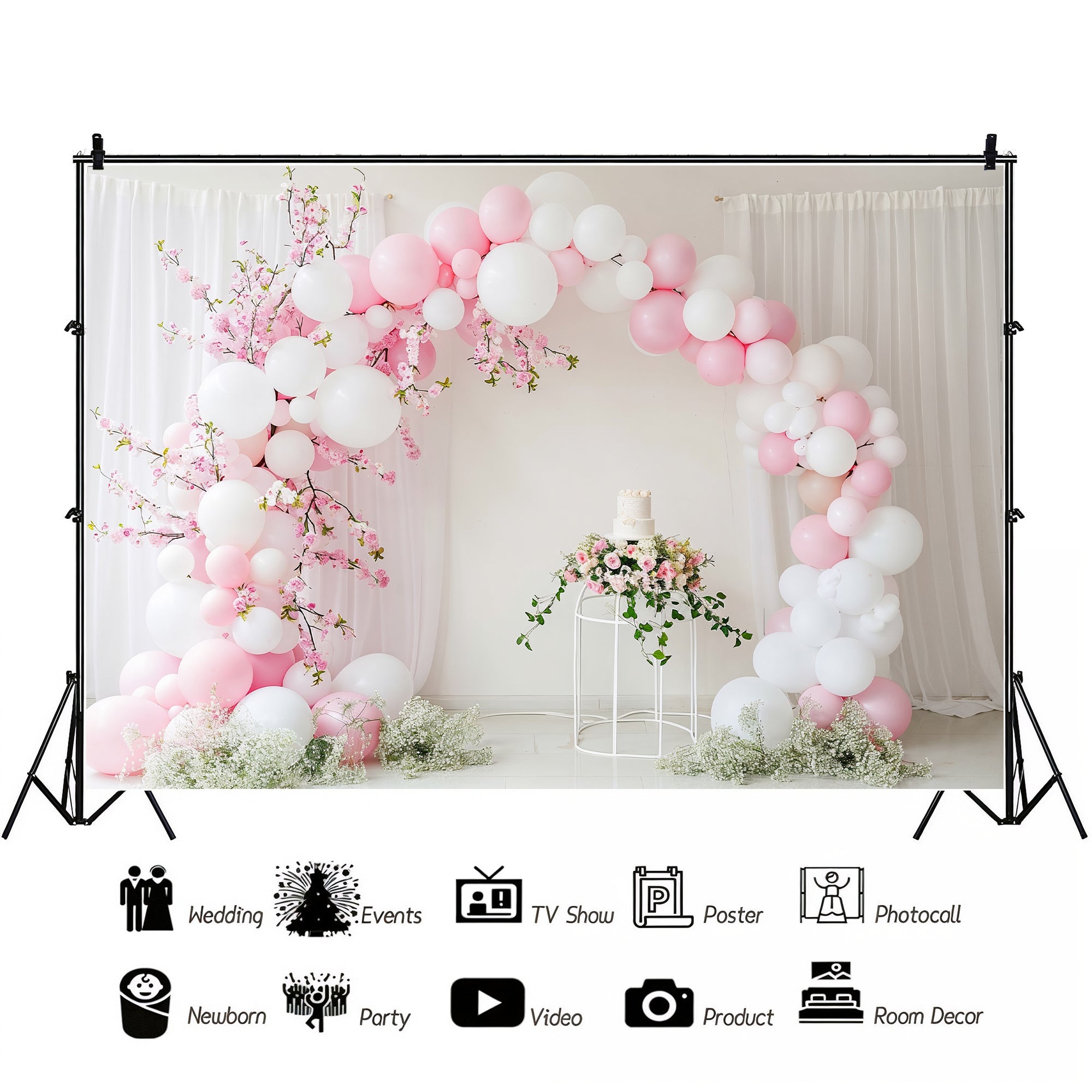Cherry Blossom Celebration Backdrop