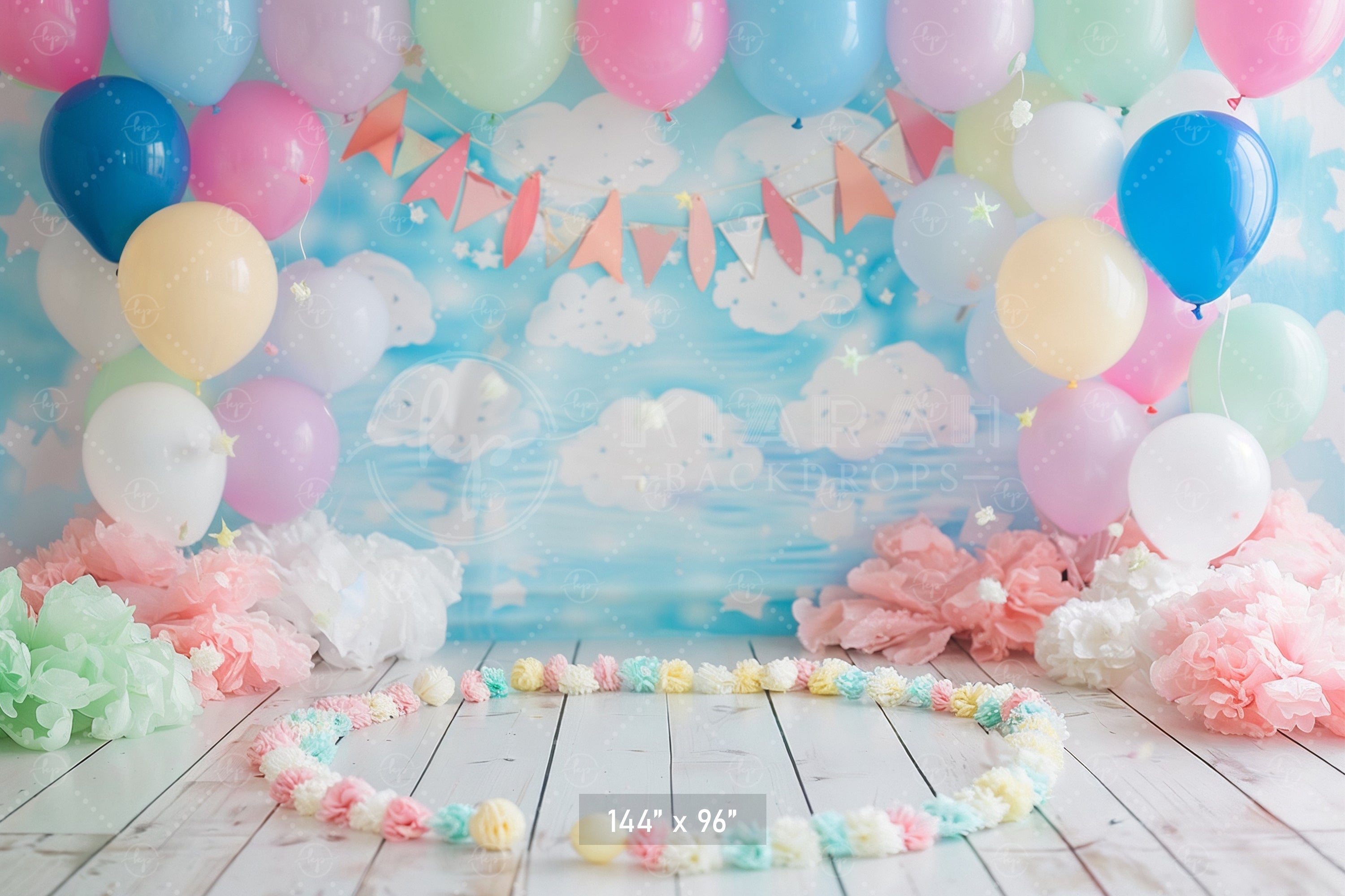 Pastel Party Sky Backdrop