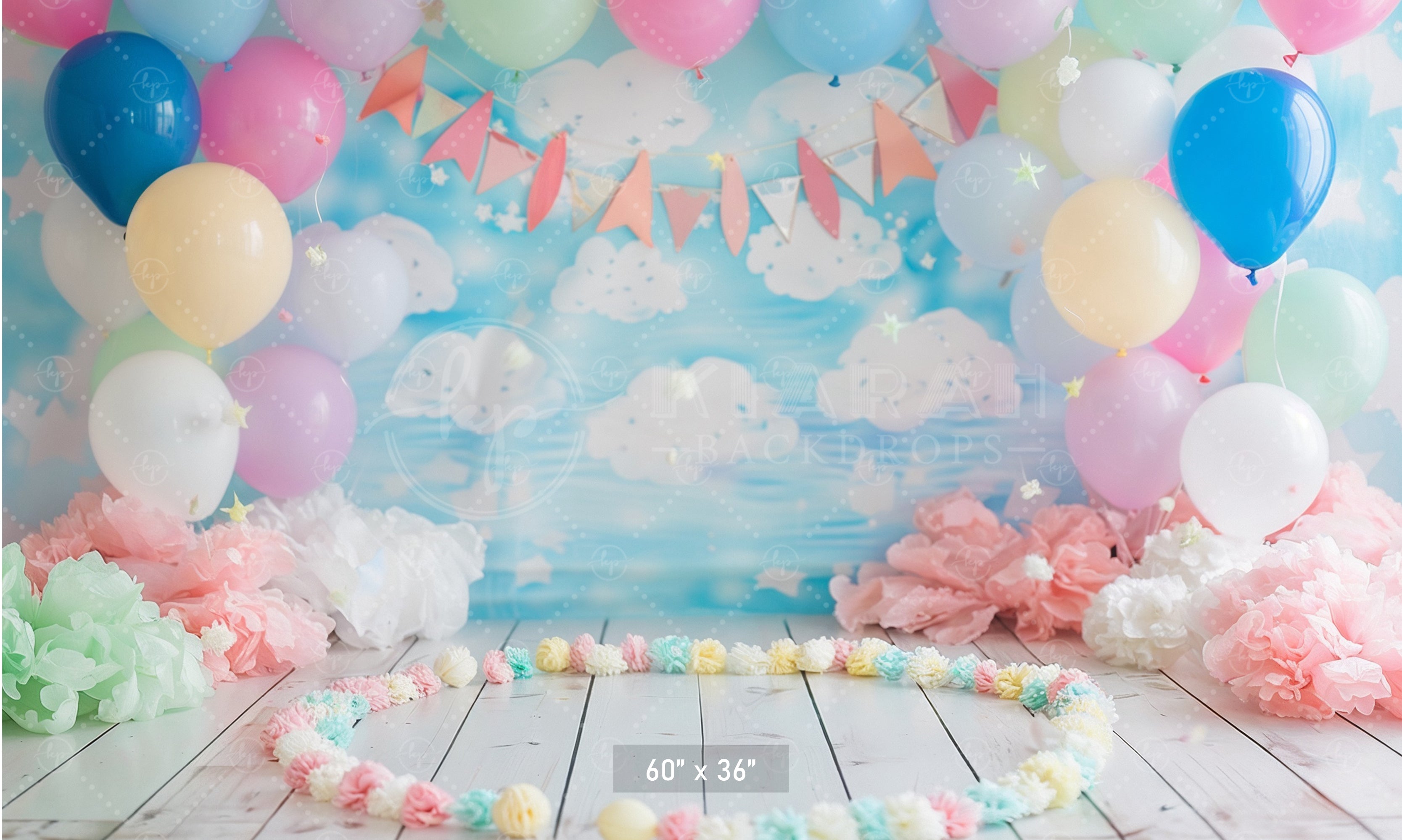 Pastel Party Sky Backdrop