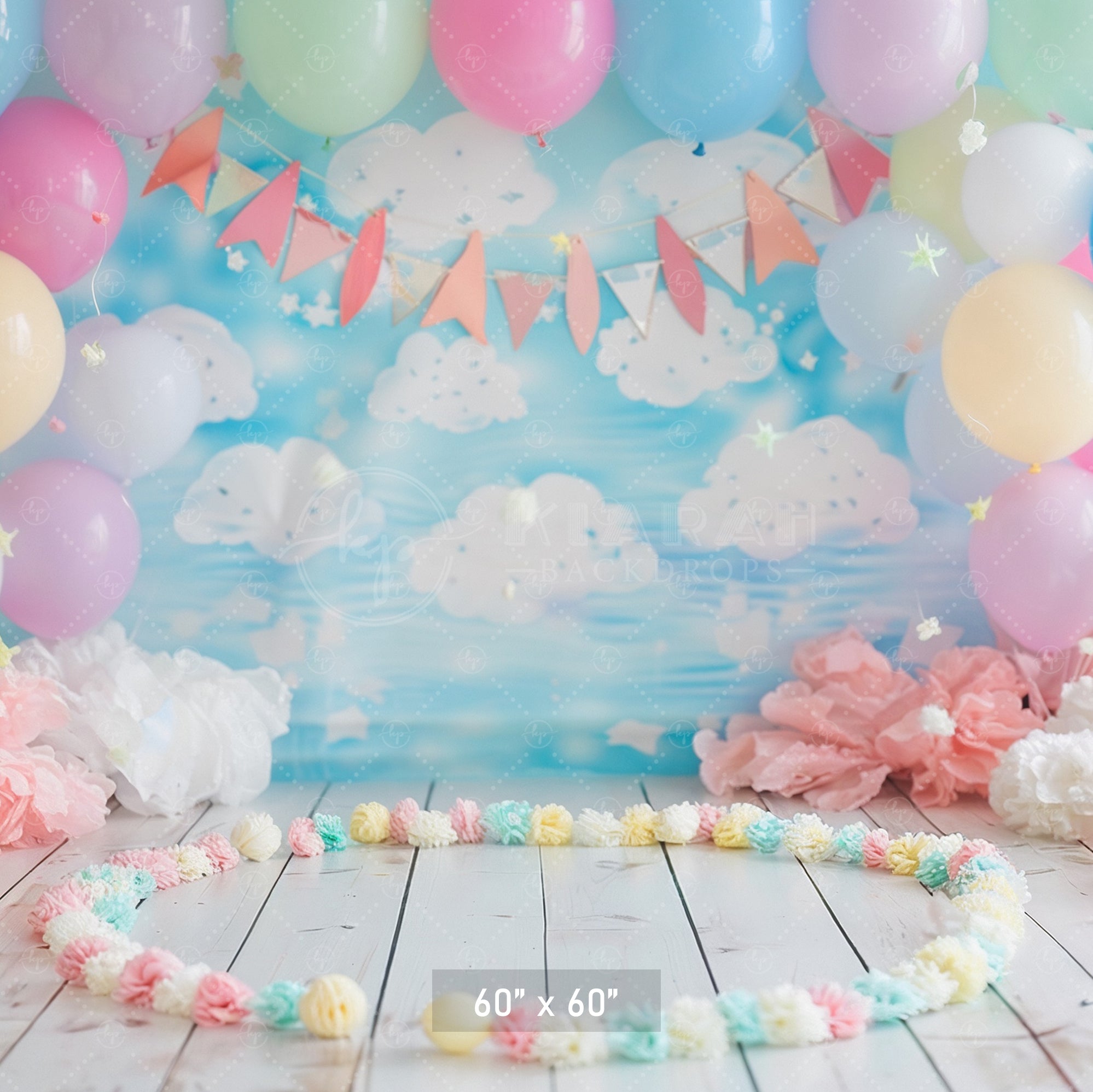 Pastel Party Sky Backdrop
