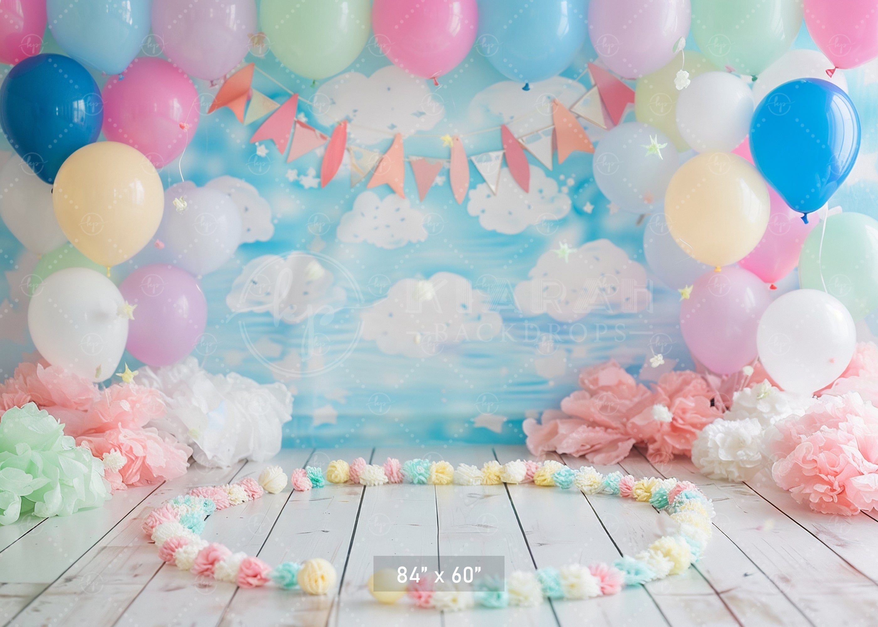 Pastel Party Sky Backdrop