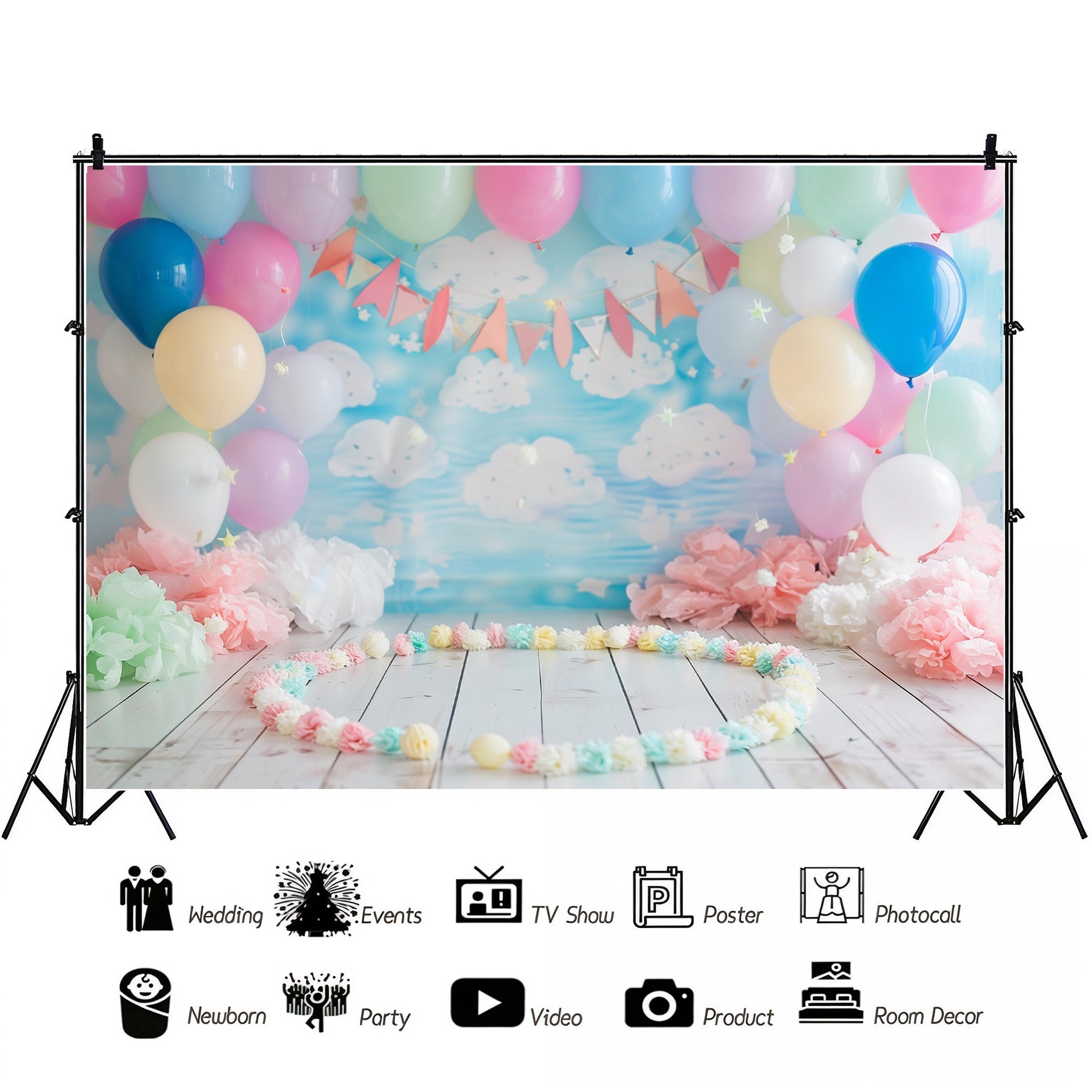 Pastel Party Sky Backdrop