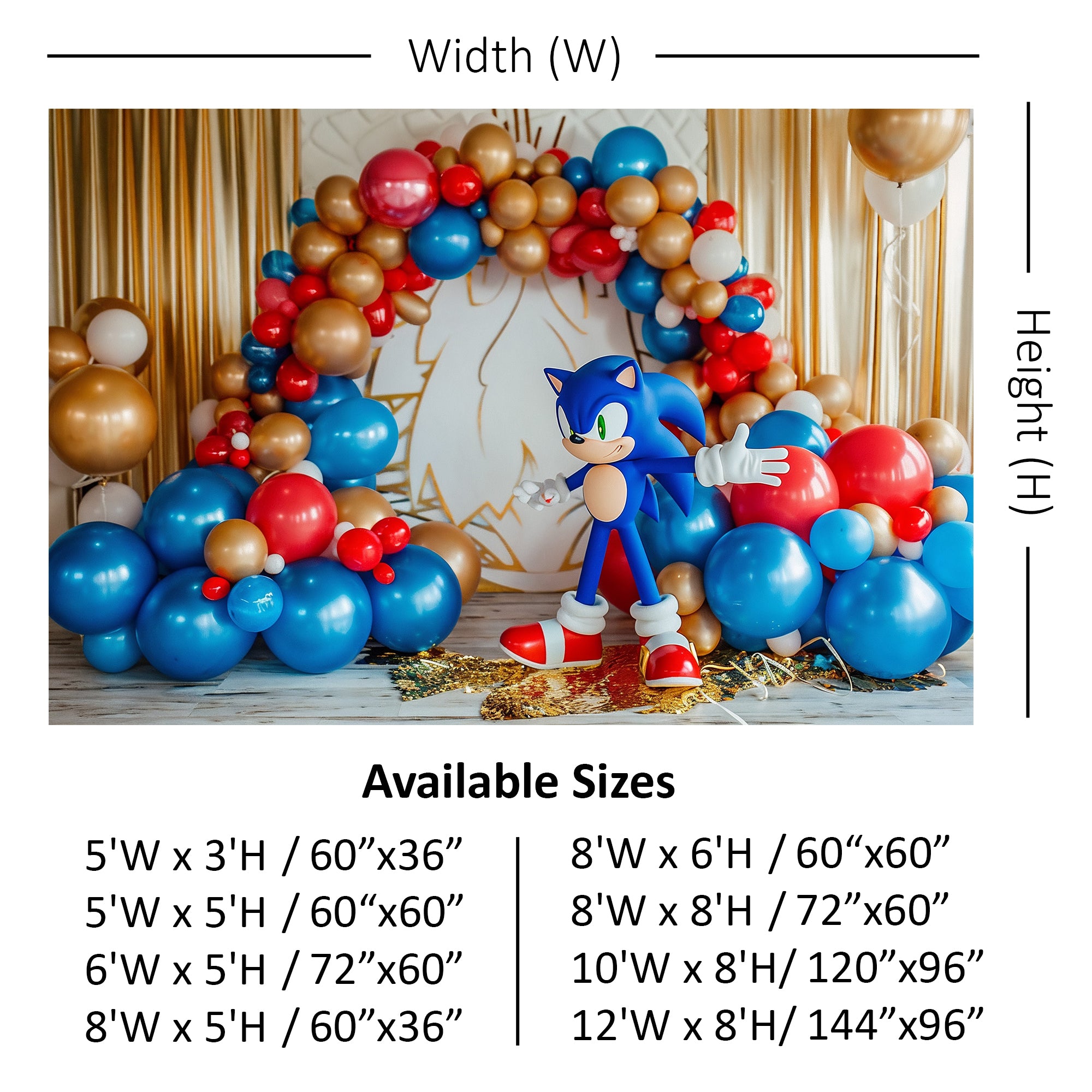 Sonic Gold Rush Backdrop