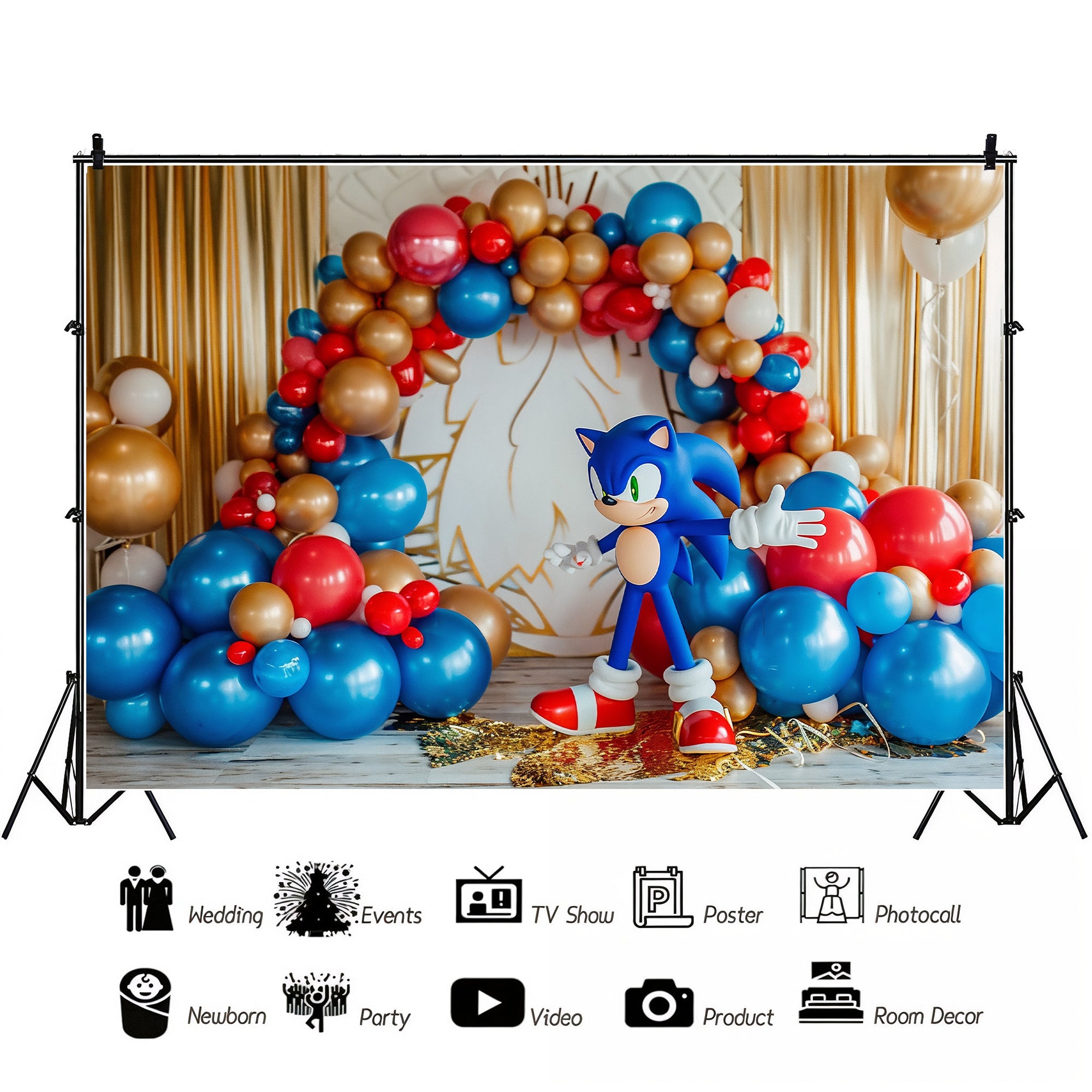Sonic Gold Rush Backdrop