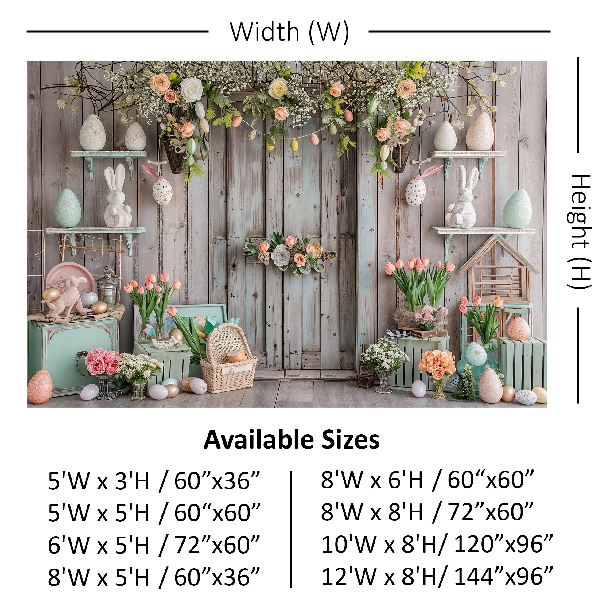 Rustic Easter Charm Backdrop