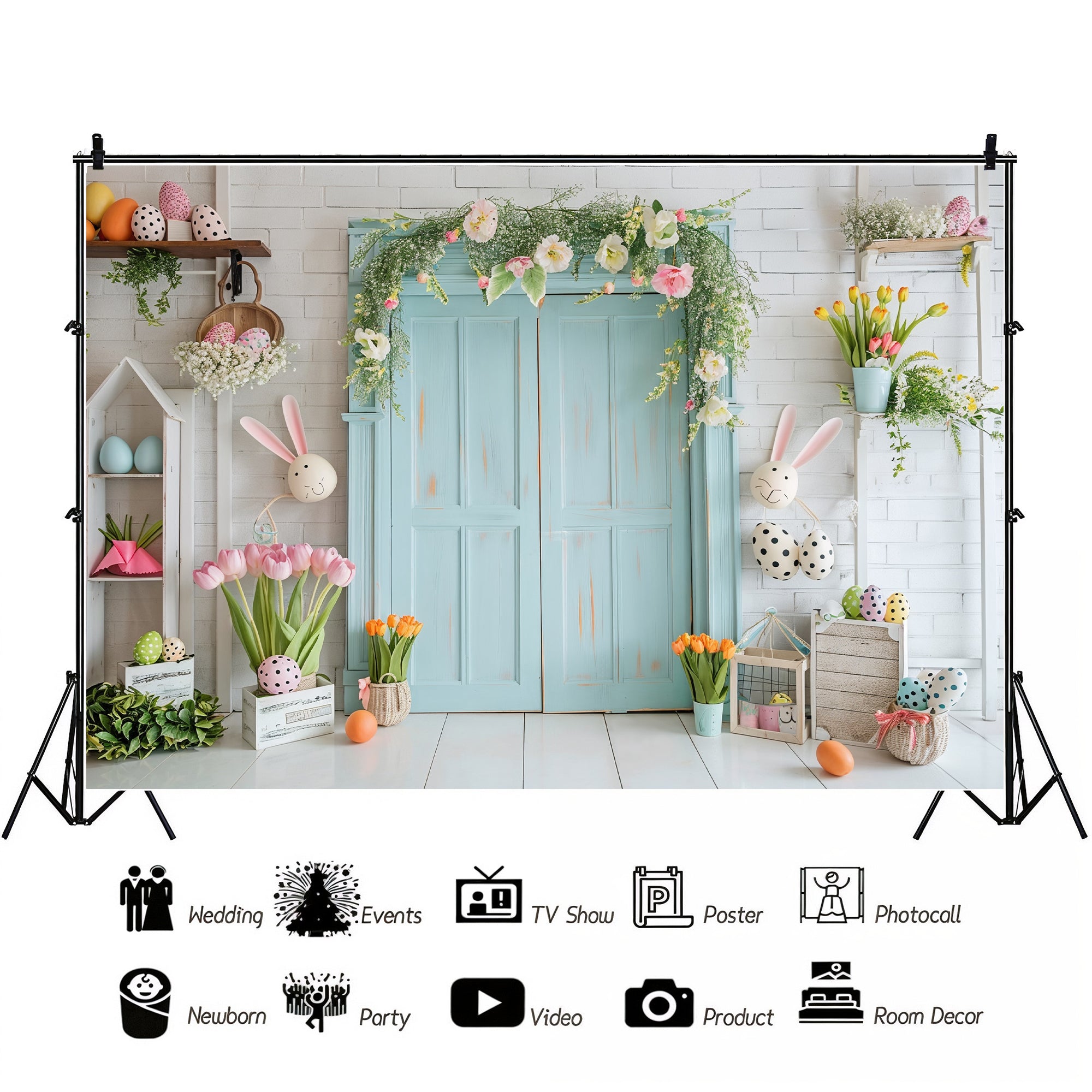 Pastel Easter Delight Backdrop