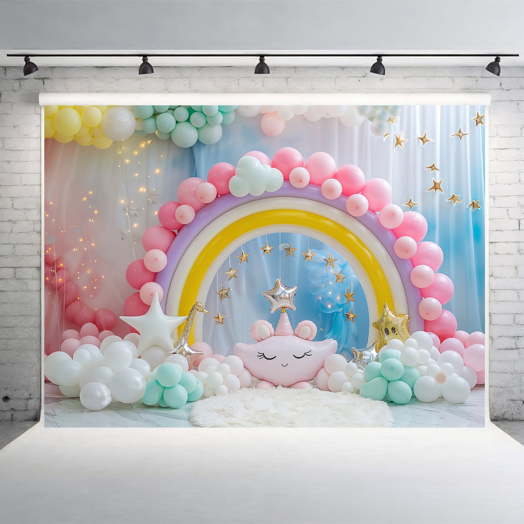 Magical Pastel Rainbow Backdrop