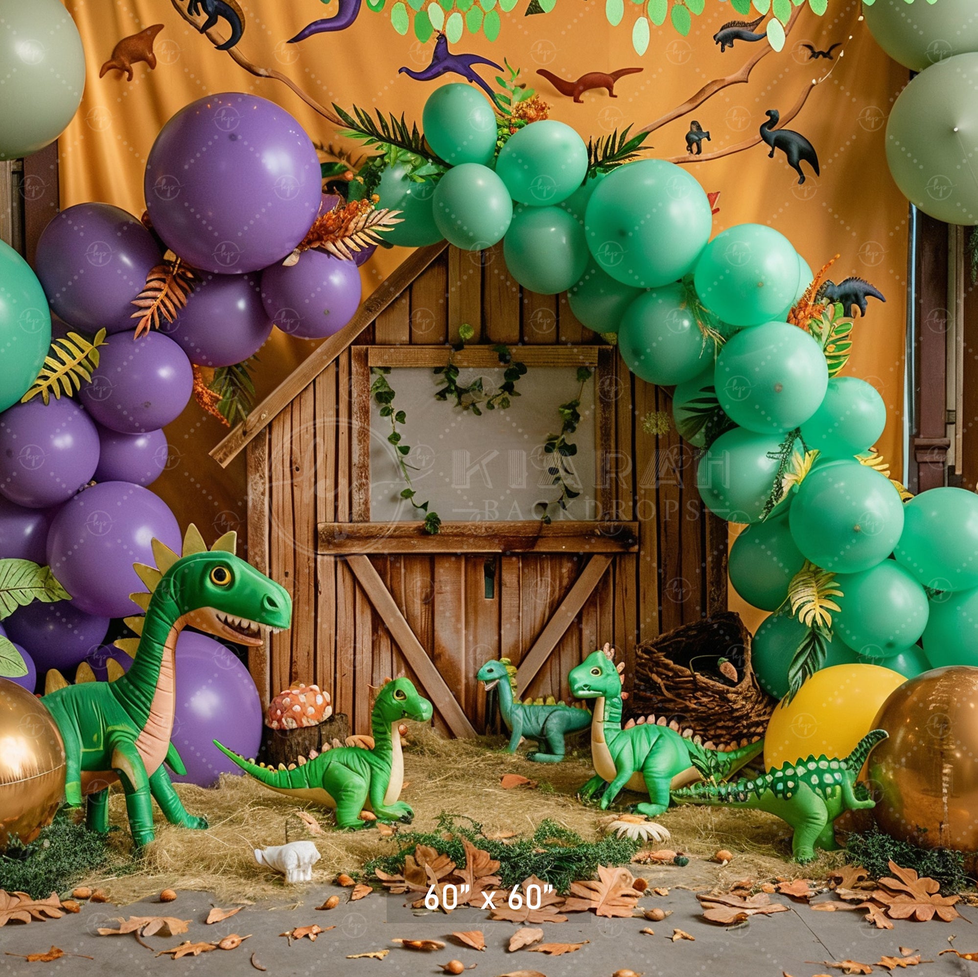 Prehistoric Dinosaur Adventure Backdrop