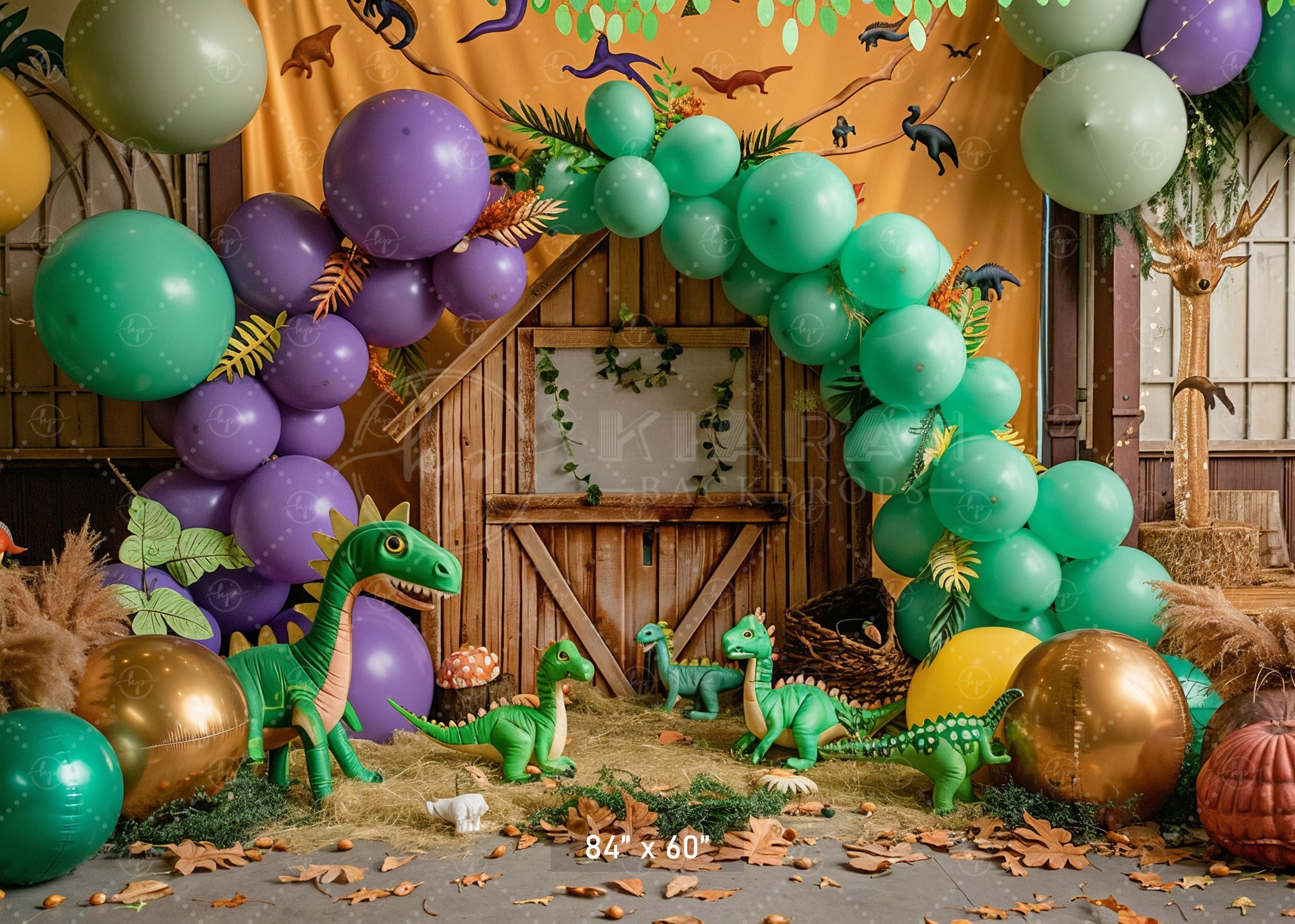 Prehistoric Dinosaur Adventure Backdrop