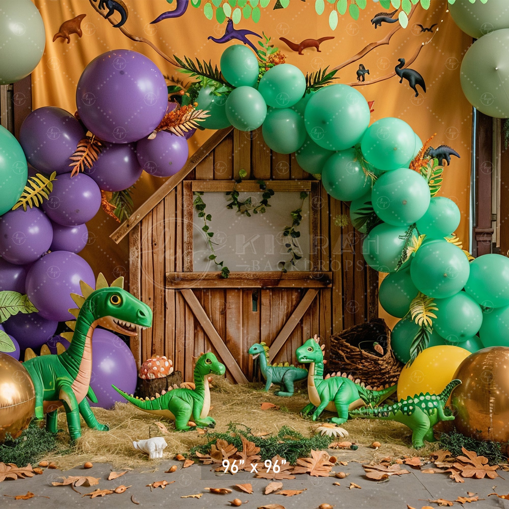 Prehistoric Dinosaur Adventure Backdrop