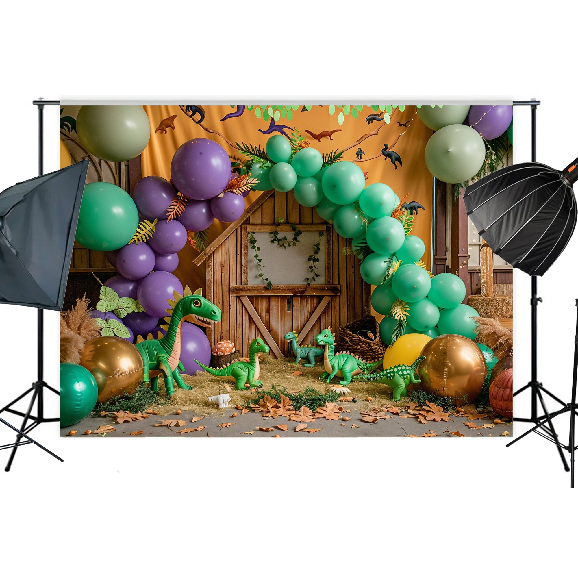 Prehistoric Dinosaur Adventure Backdrop