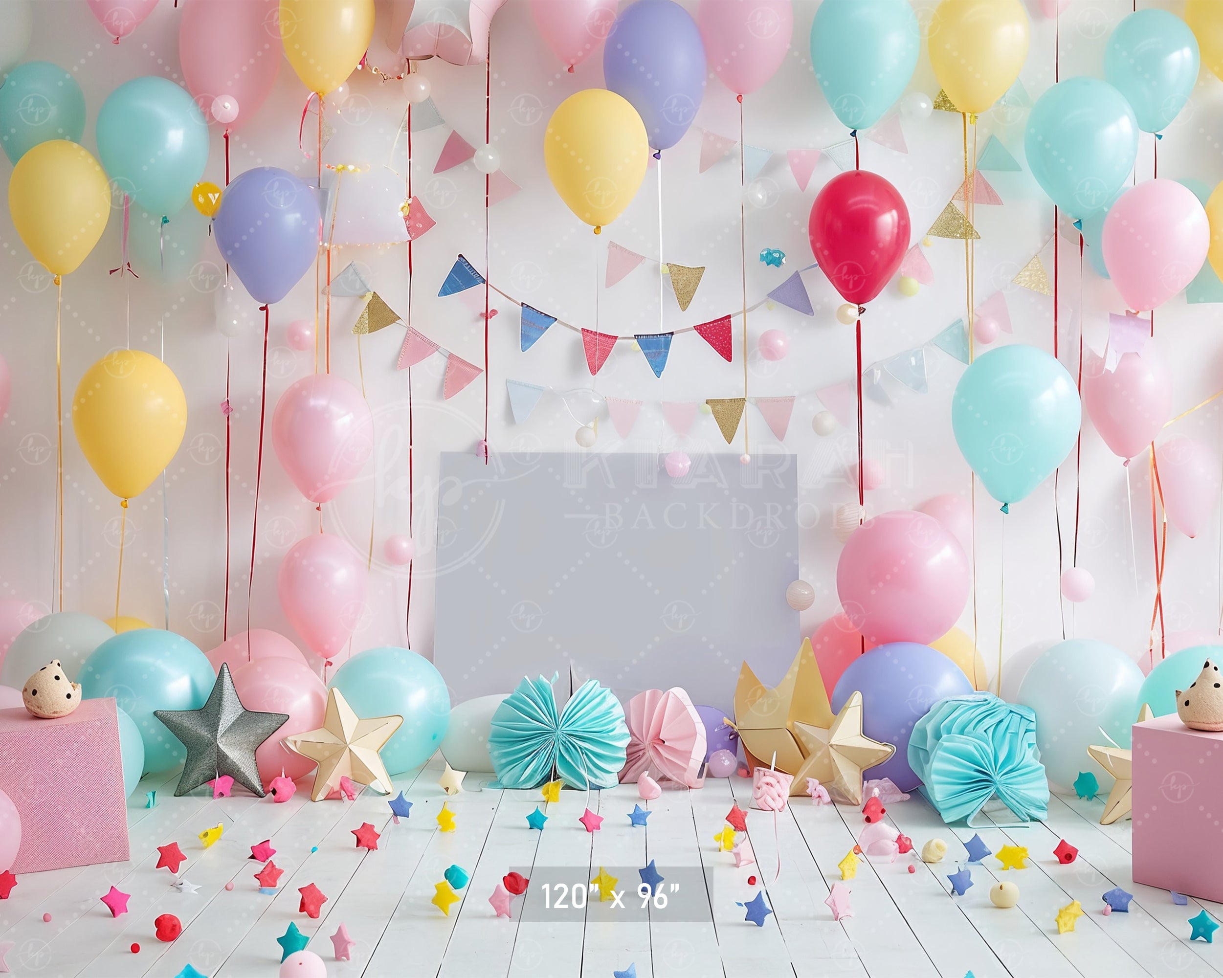 Festive Balloon Party Backdrop