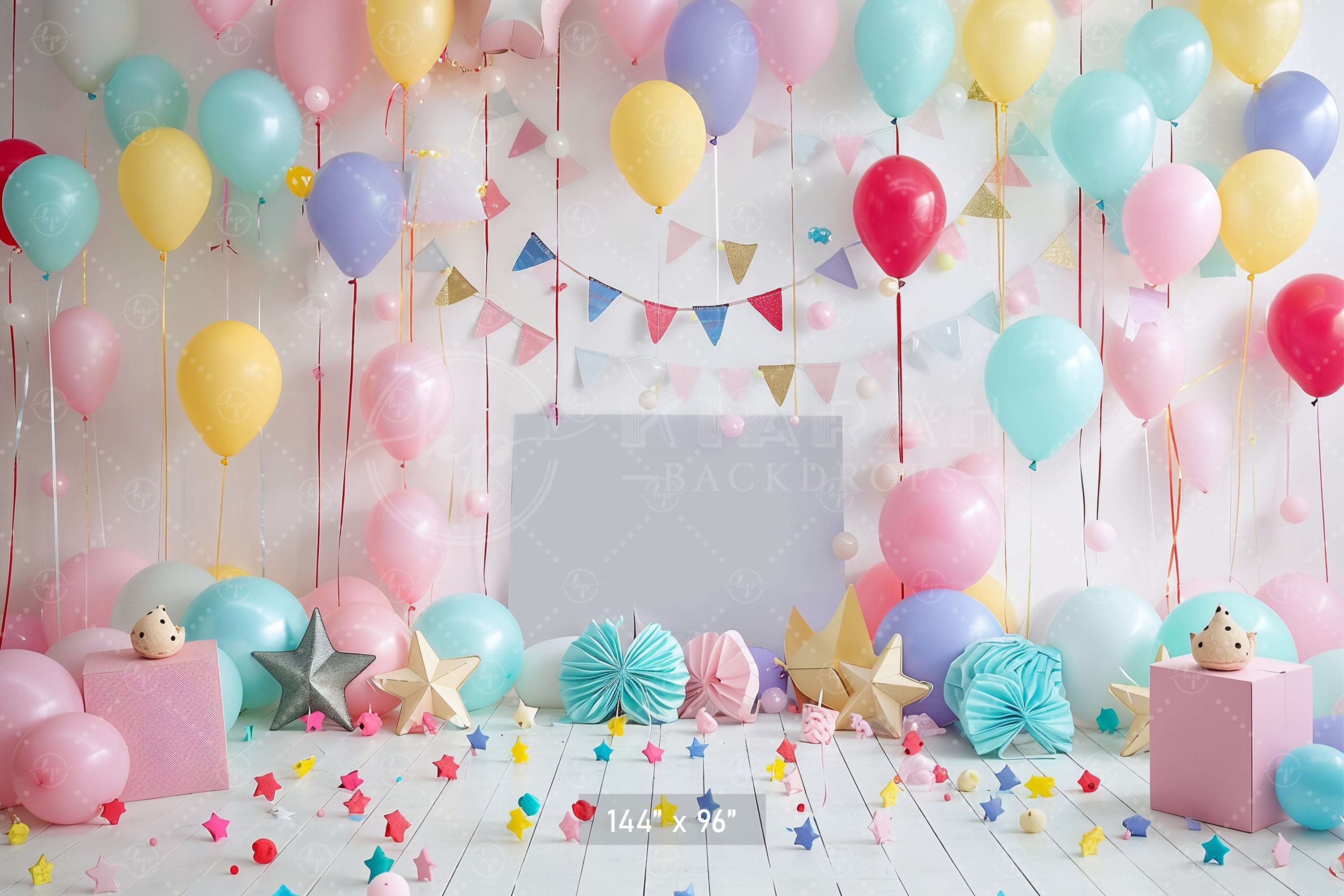 Festive Balloon Party Backdrop